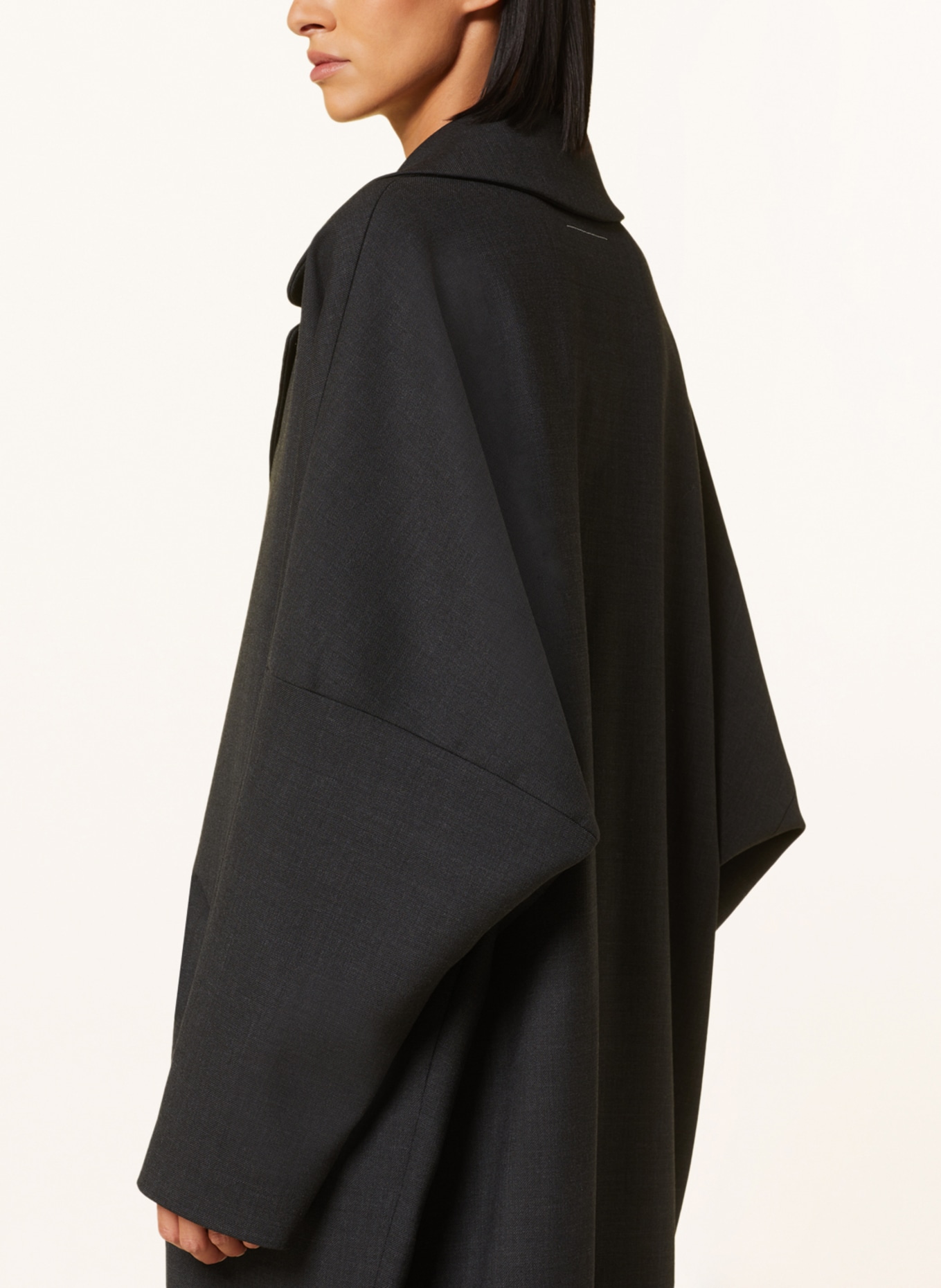 MM6 Maison Margiela Oversized coat, Color: DARK GRAY (Image 4)