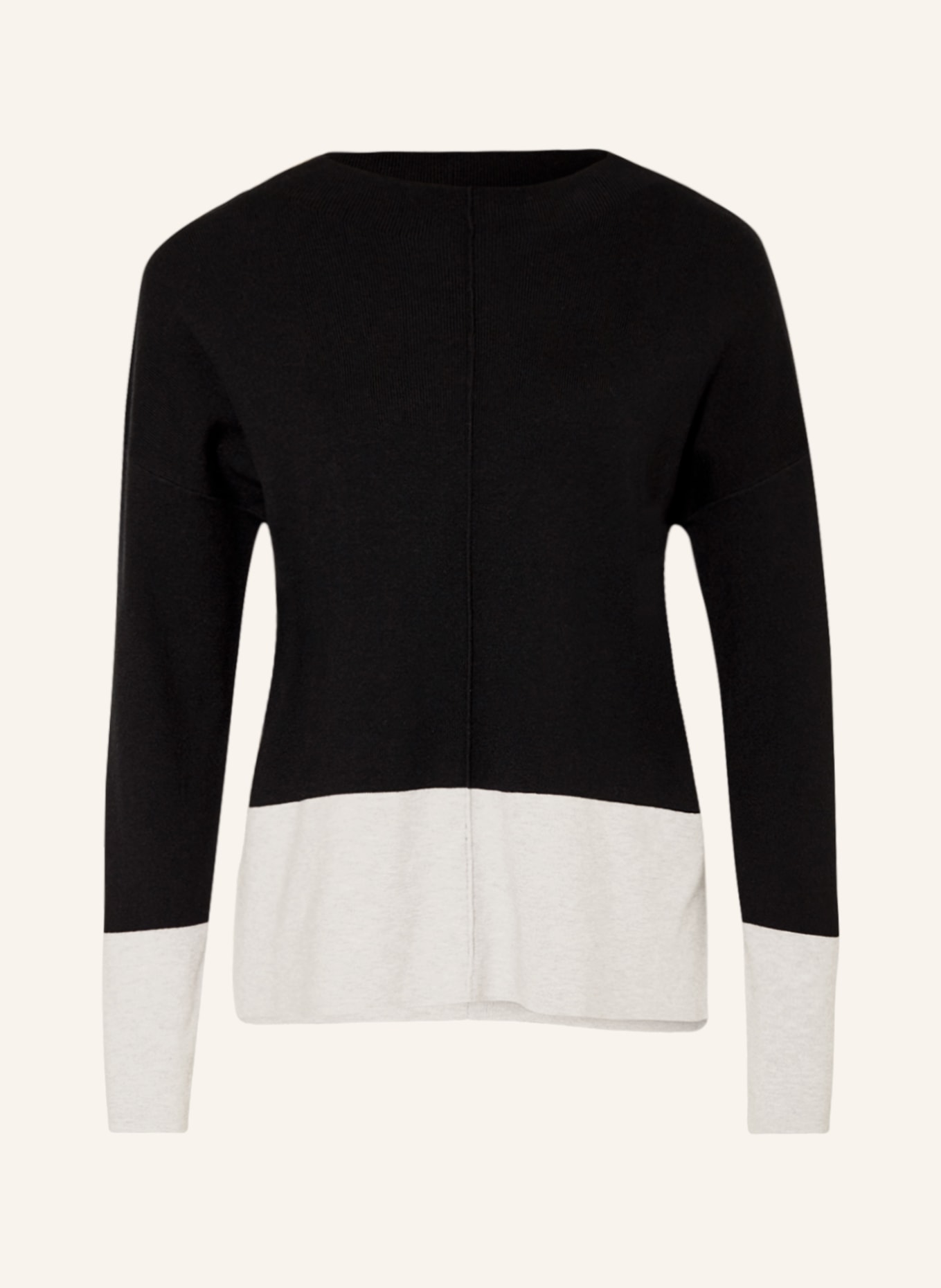 LIEBLINGSSTÜCK Sweater KRISTIEEP, Color: BLACK/ LIGHT GRAY (Image 1)