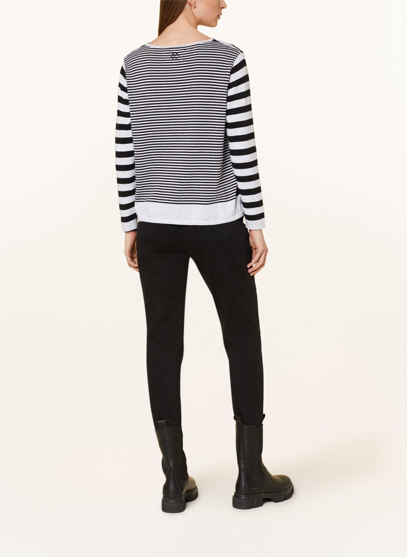 LIEBLINGSSTÜCK Sweater KORINAEP, Color: LIGHT GRAY/ BLACK (Image 3)