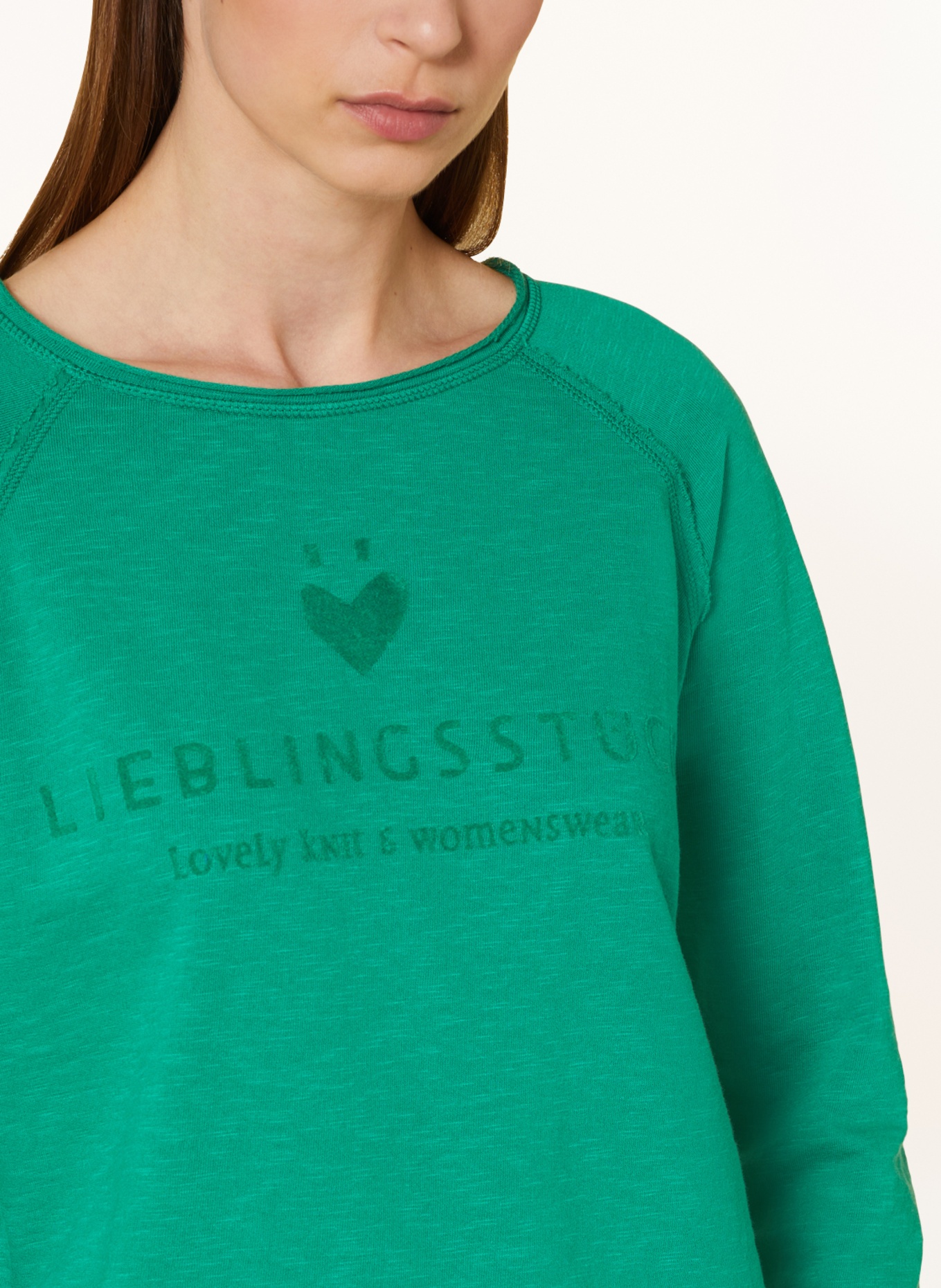 LIEBLINGSSTÜCK Long sleeve shirt CATHRINAEP, Color: GREEN (Image 4)
