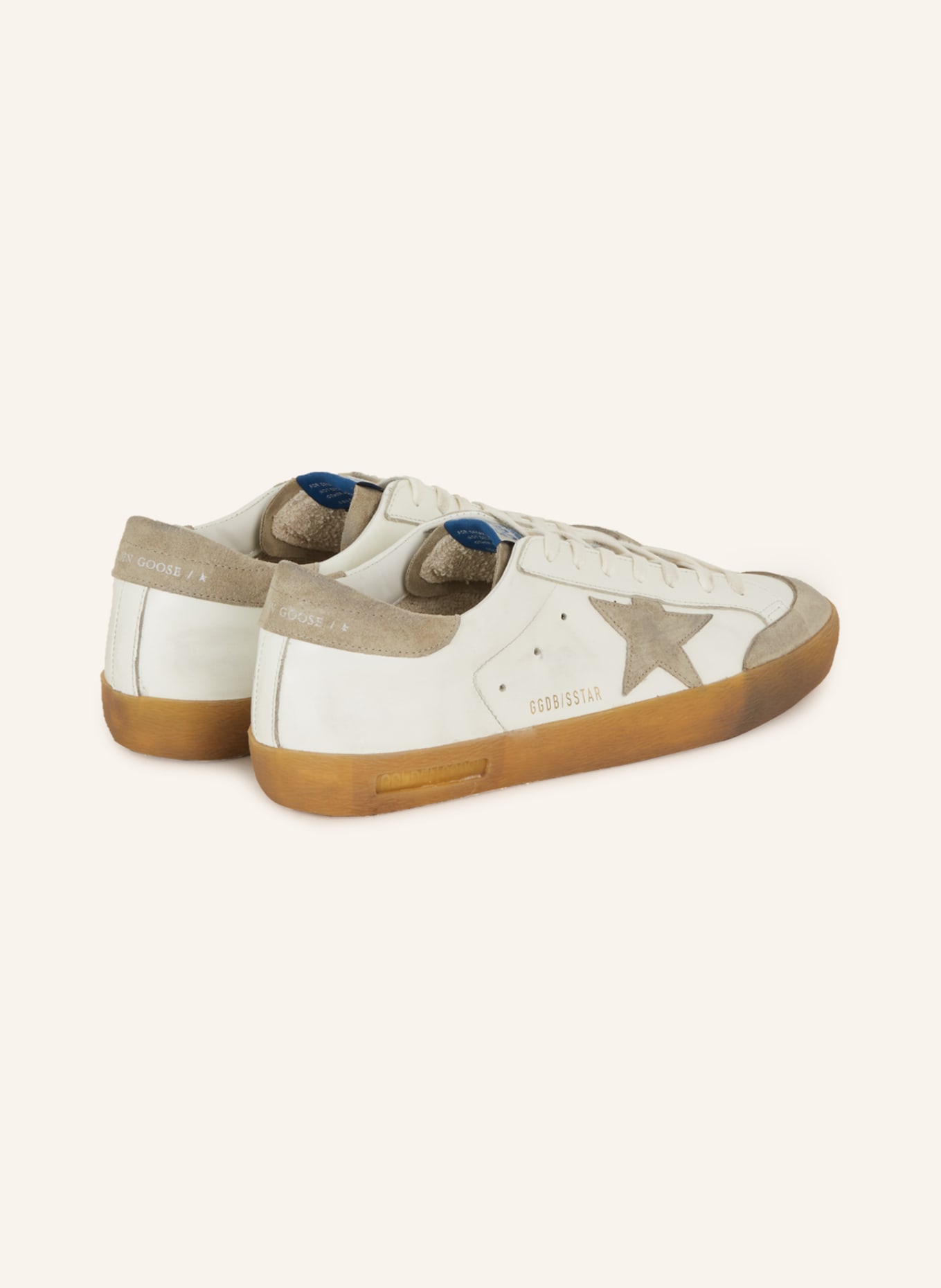 GOLDEN GOOSE Sneakers SUPER-STAR, Color: WHITE/ GRAY (Image 2)