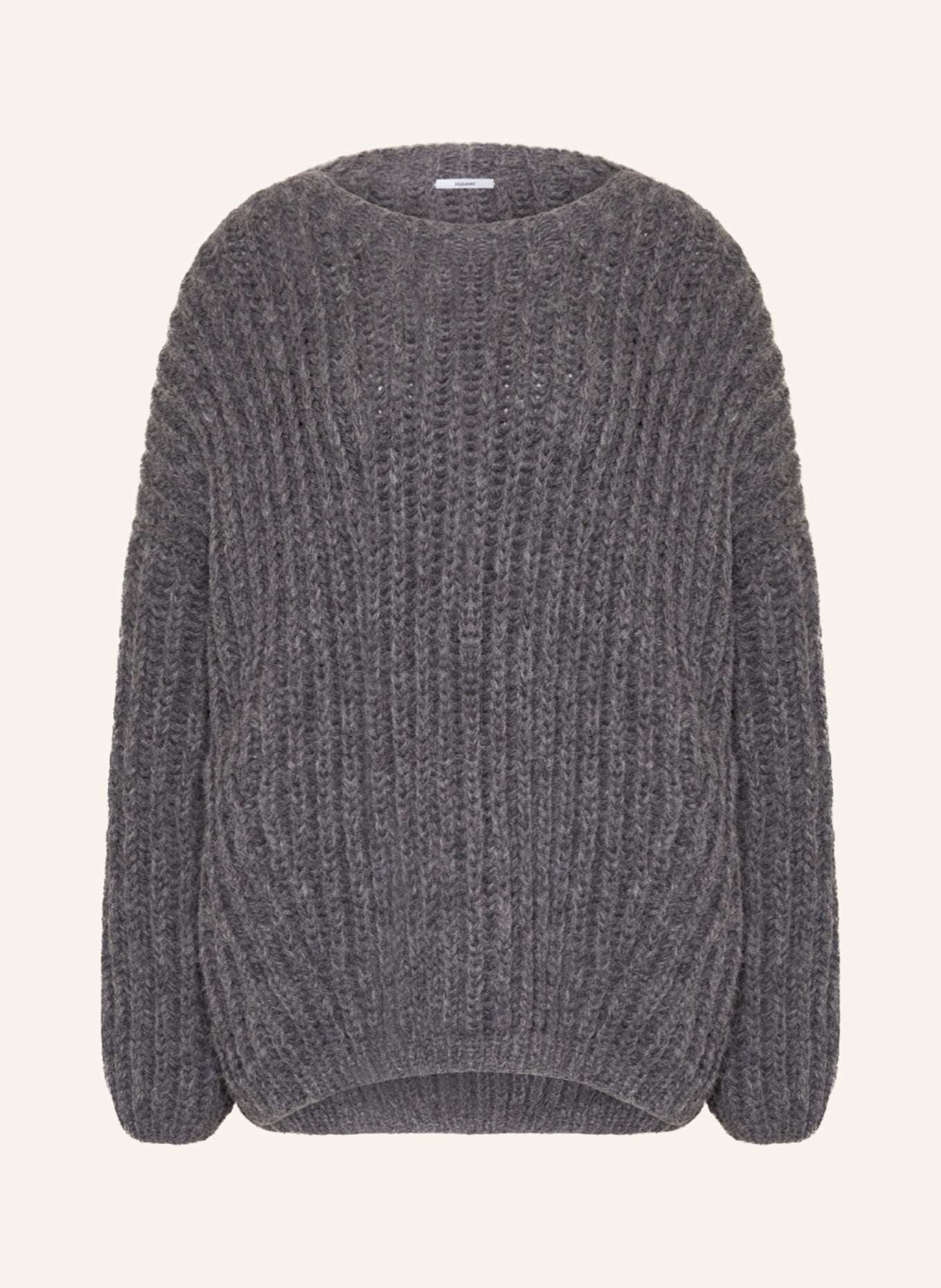 MAIAMI Oversized-Pullover aus Alpaka, Farbe: GRAU (Bild 1)