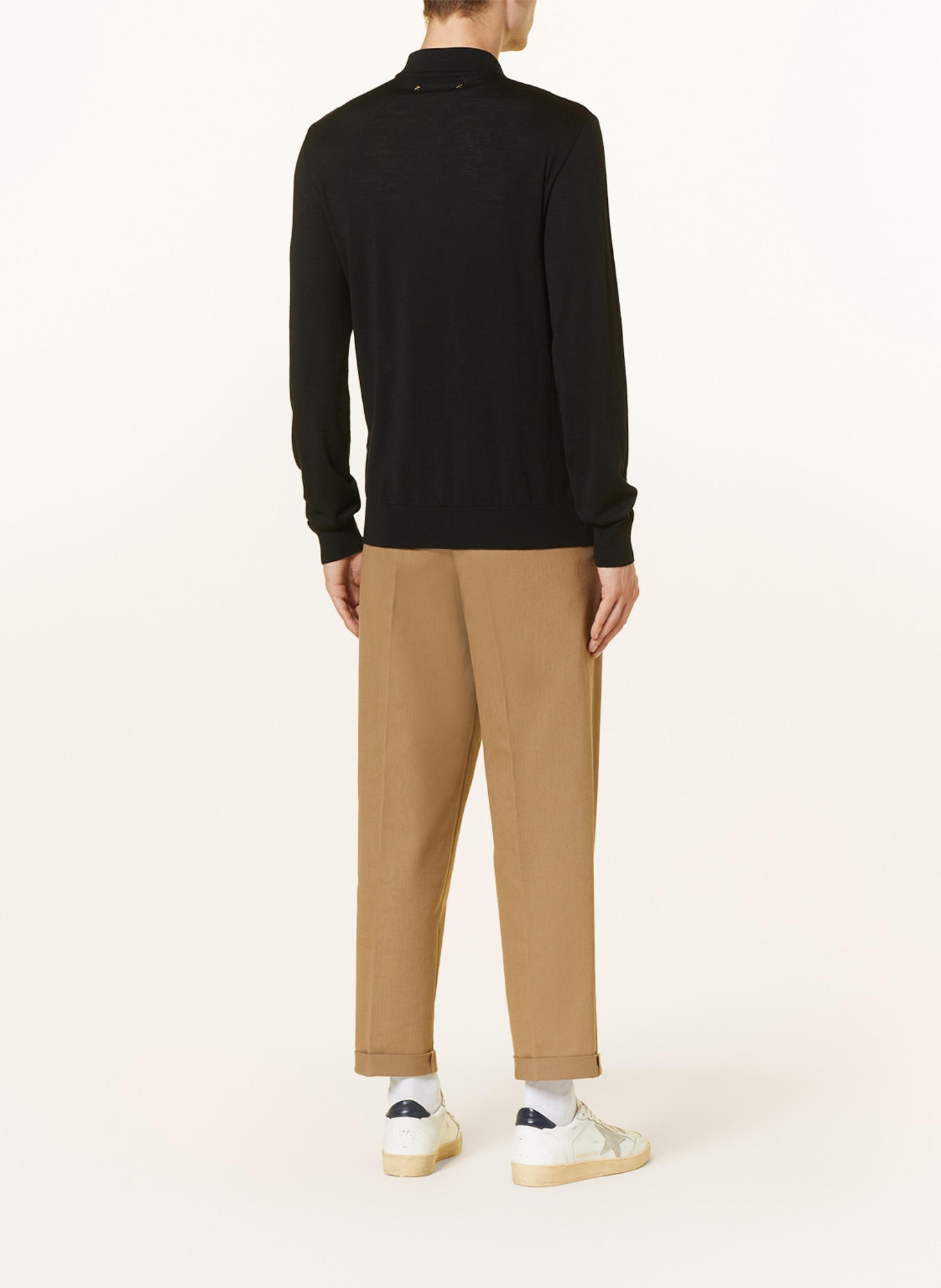 GOLDEN GOOSE Knitted polo shirt, Color: BLACK (Image 3)