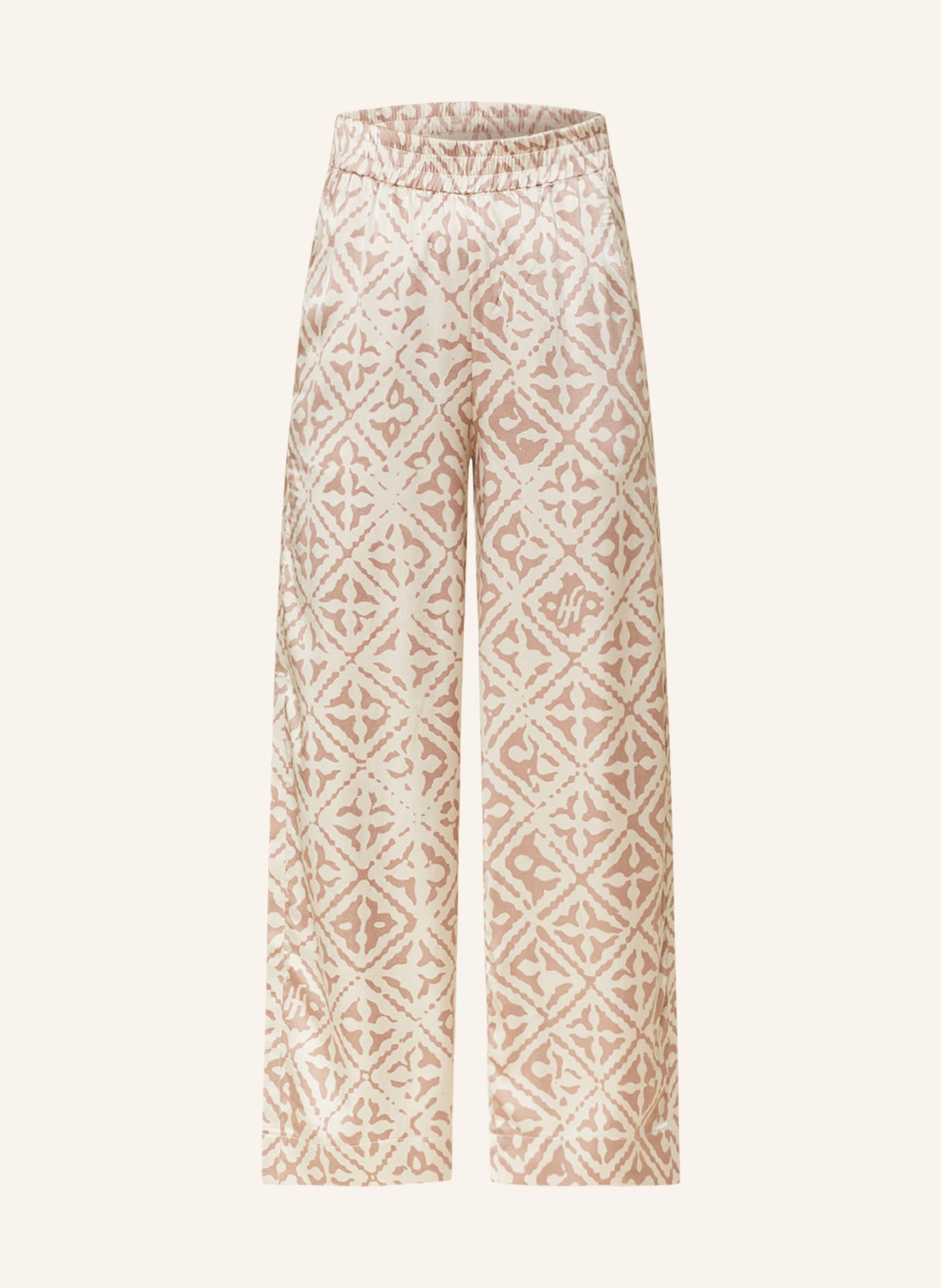 friendly hunting Wide leg trousers made of silk, Color: ROSE/ DUSKY PINK (Image 1)