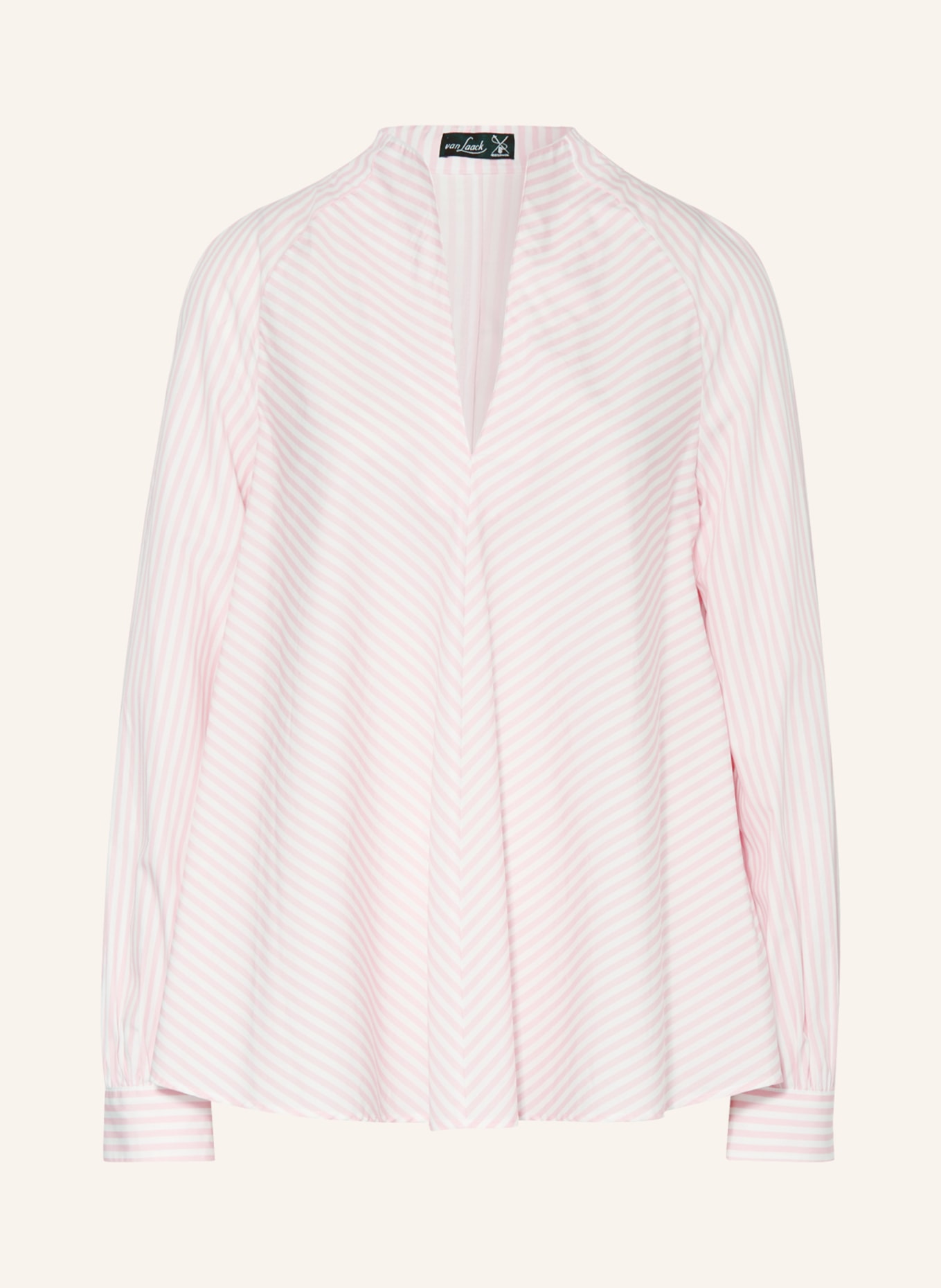 van Laack Shirt blouse AGNIS, Color: WHITE/ LIGHT PINK (Image 1)