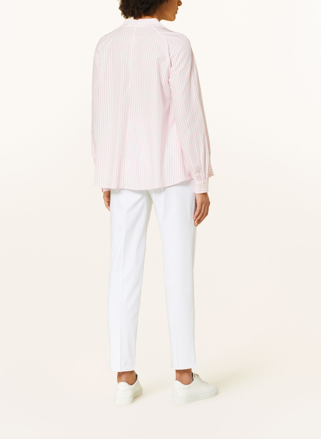 van Laack Shirt blouse AGNIS, Color: WHITE/ LIGHT PINK (Image 3)