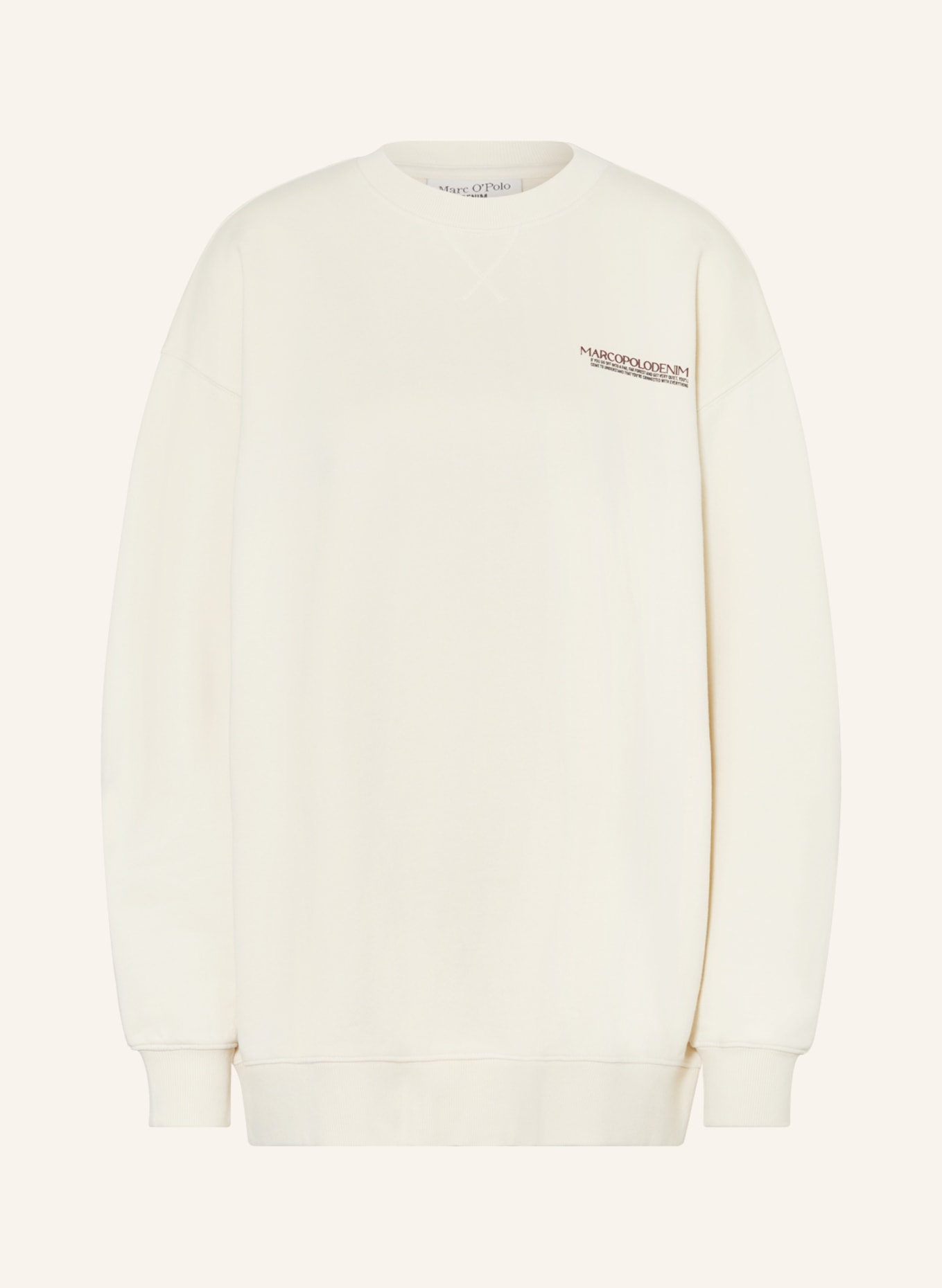 Marc O'Polo DENIM Oversized-Sweatshirt, Farbe: 121 white blush (Bild 1)