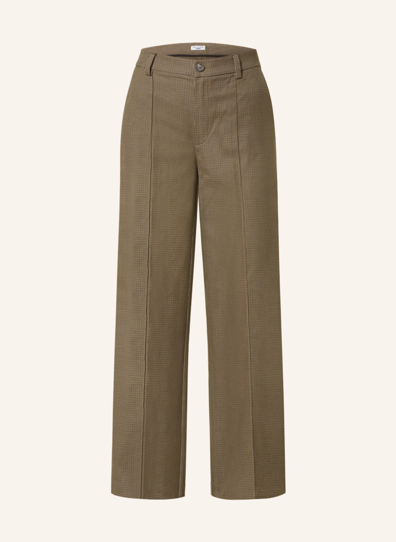 Marc O'Polo DENIM Wide leg trousers, Color: OLIVE/ KHAKI (Image 1)
