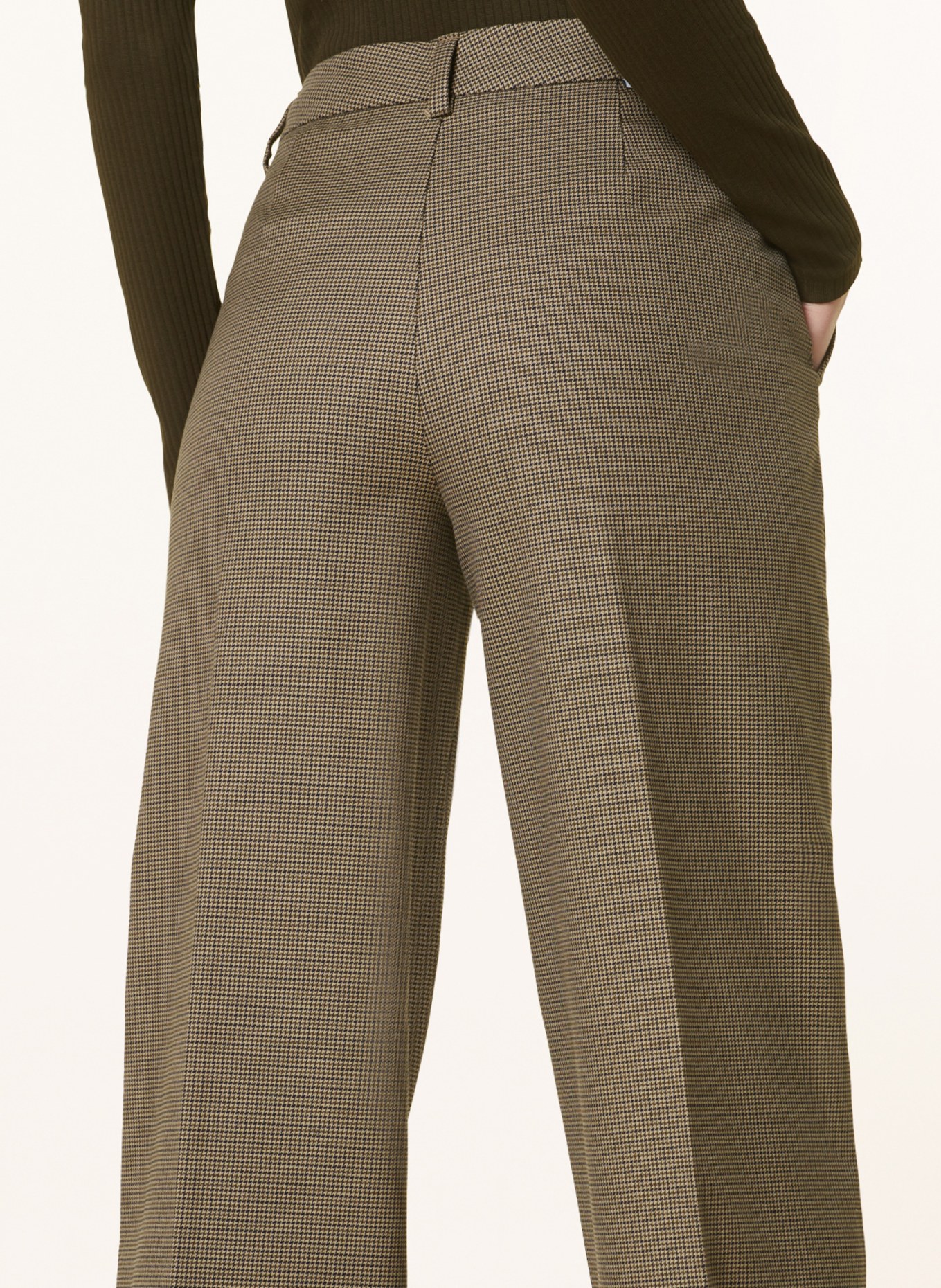Marc O'Polo DENIM Wide leg trousers, Color: OLIVE/ KHAKI (Image 5)