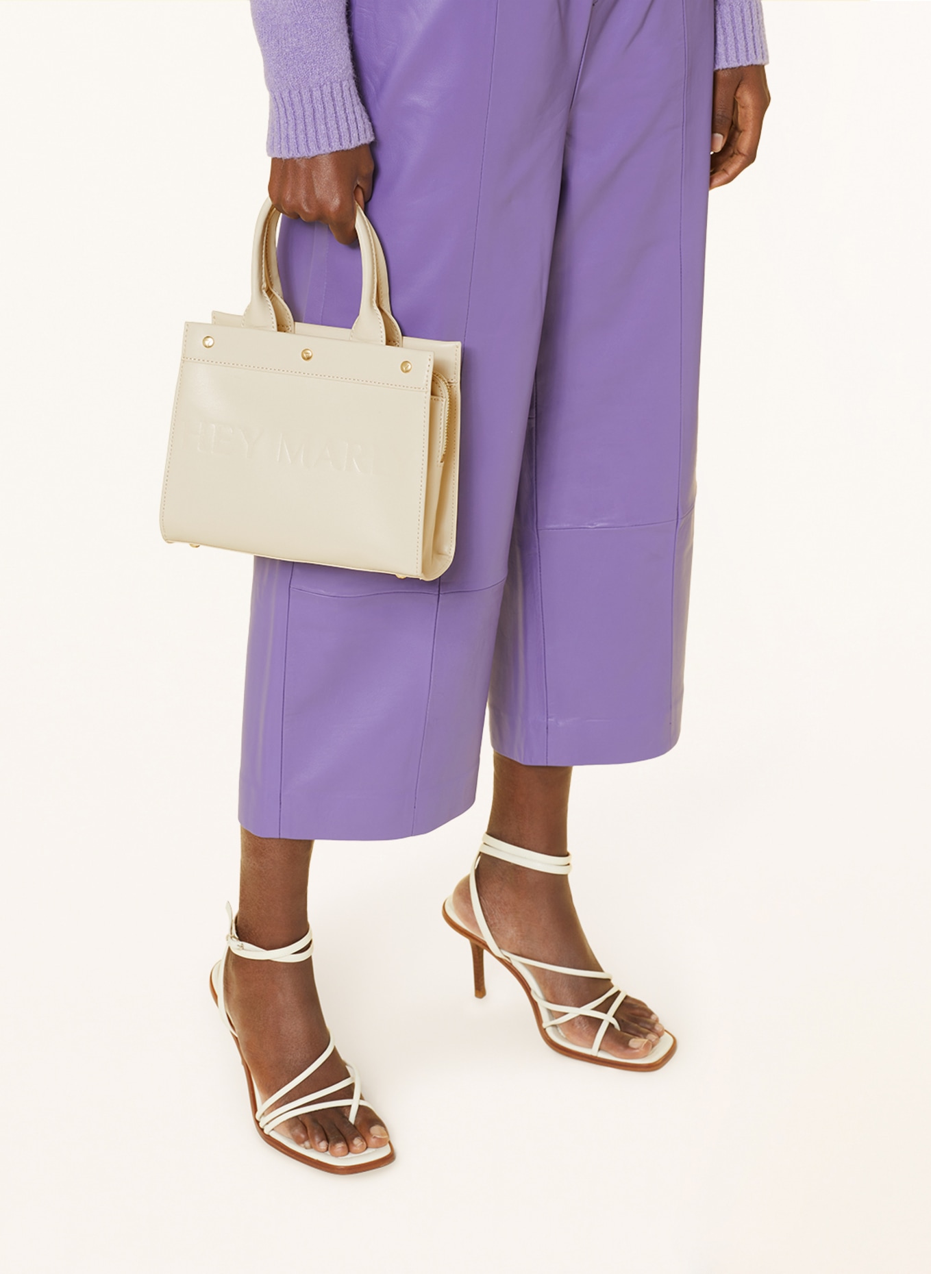 HEY MARLY Handbag CLASSY SIGNATURE MINI, Color: CREAM (Image 4)
