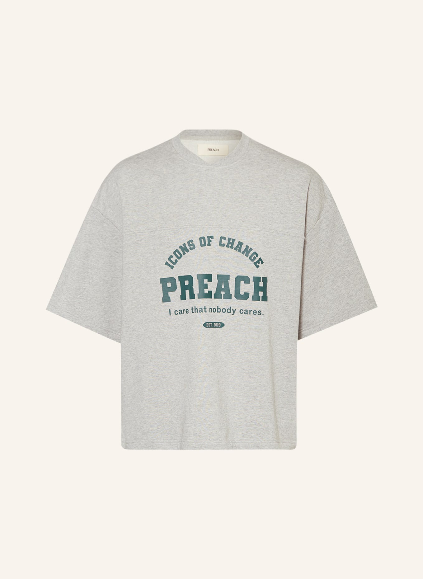 PREACH Oversized shirt, Color: GRAY (Image 1)