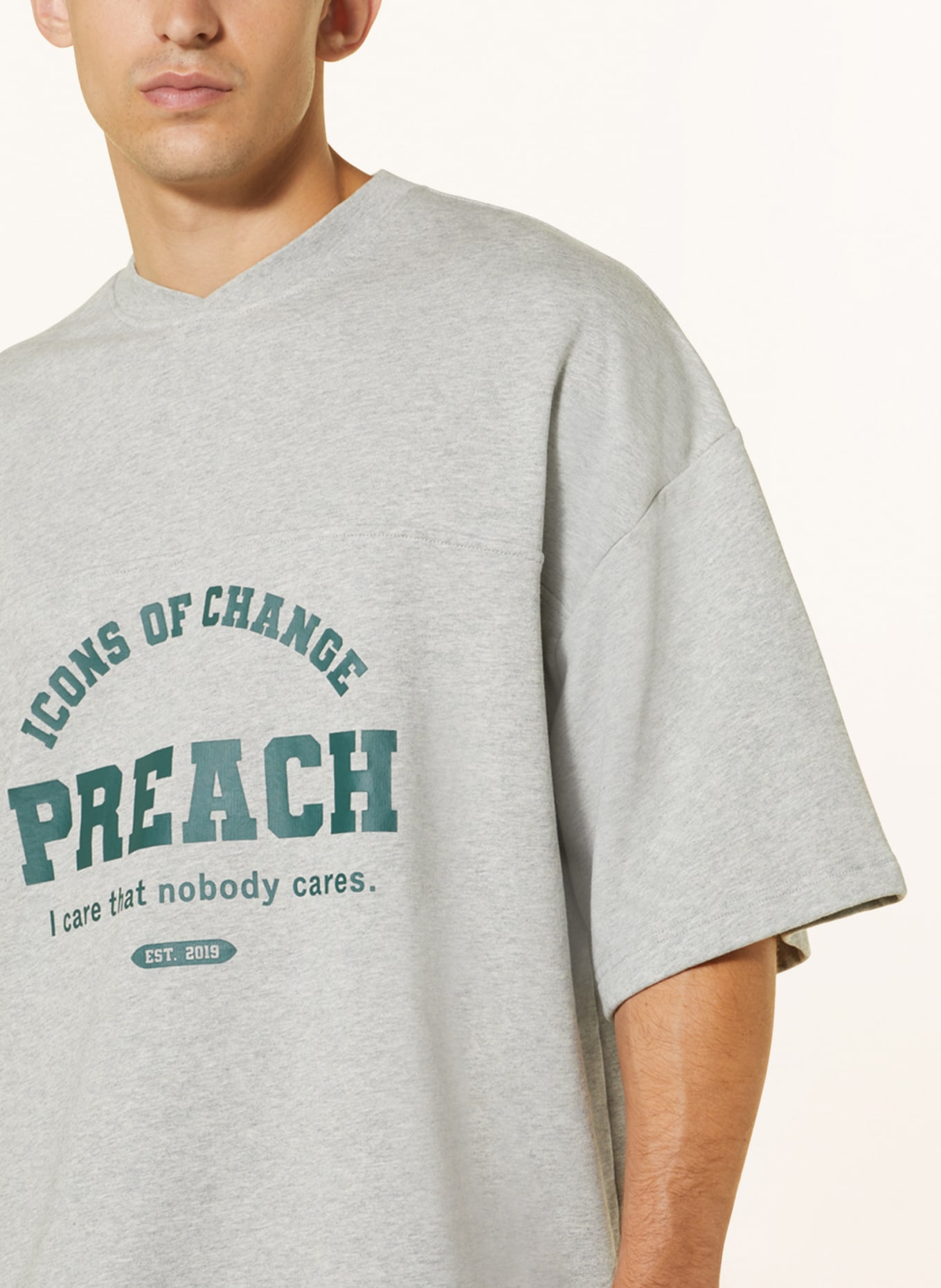PREACH Oversized shirt, Color: GRAY (Image 4)