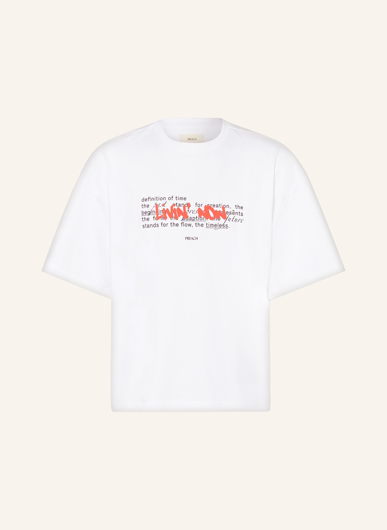 PREACH Oversized-Shirt, Farbe: WEISS (Bild 1)