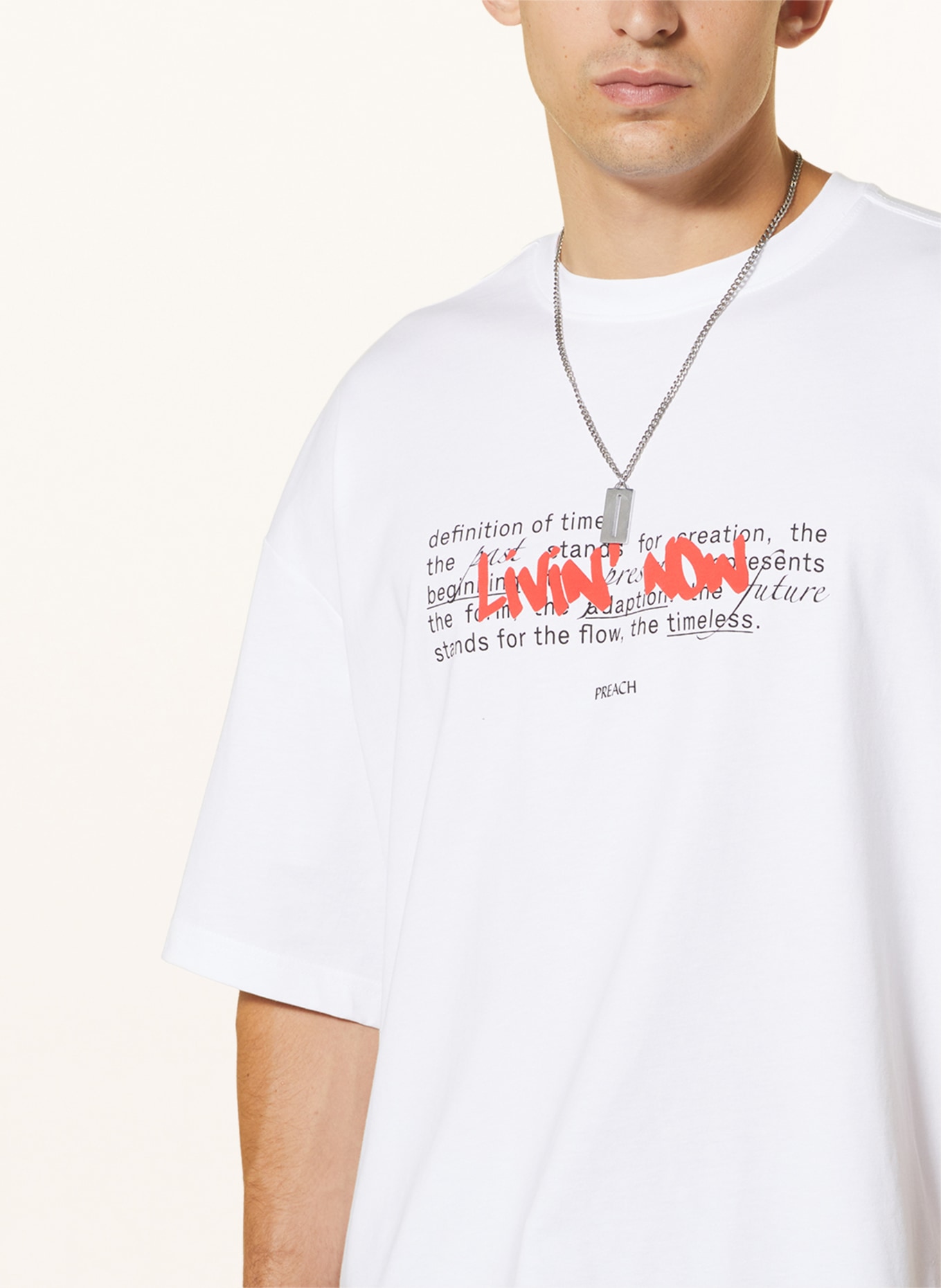 PREACH Oversized shirt, Color: WHITE (Image 4)