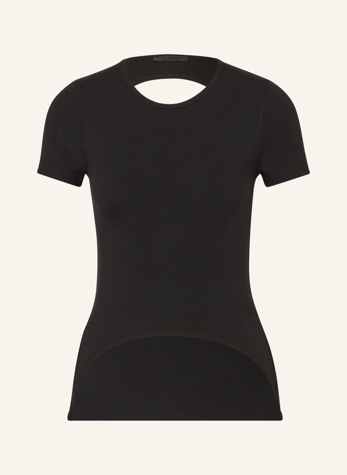 HELMUT LANG Cropped shirt with cut-out, Color: BLACK (Image 1)
