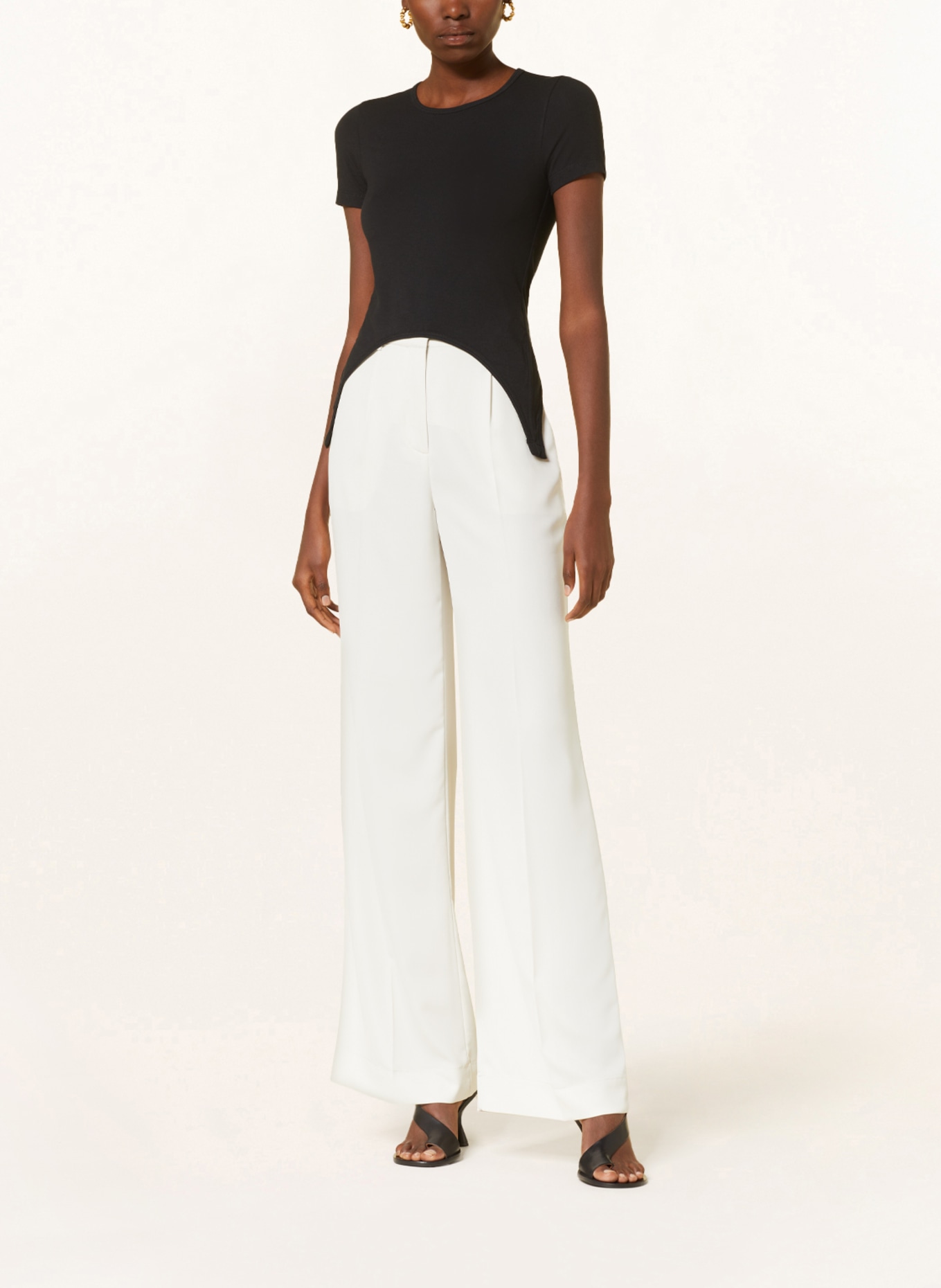 HELMUT LANG Cropped shirt with cut-out, Color: BLACK (Image 2)