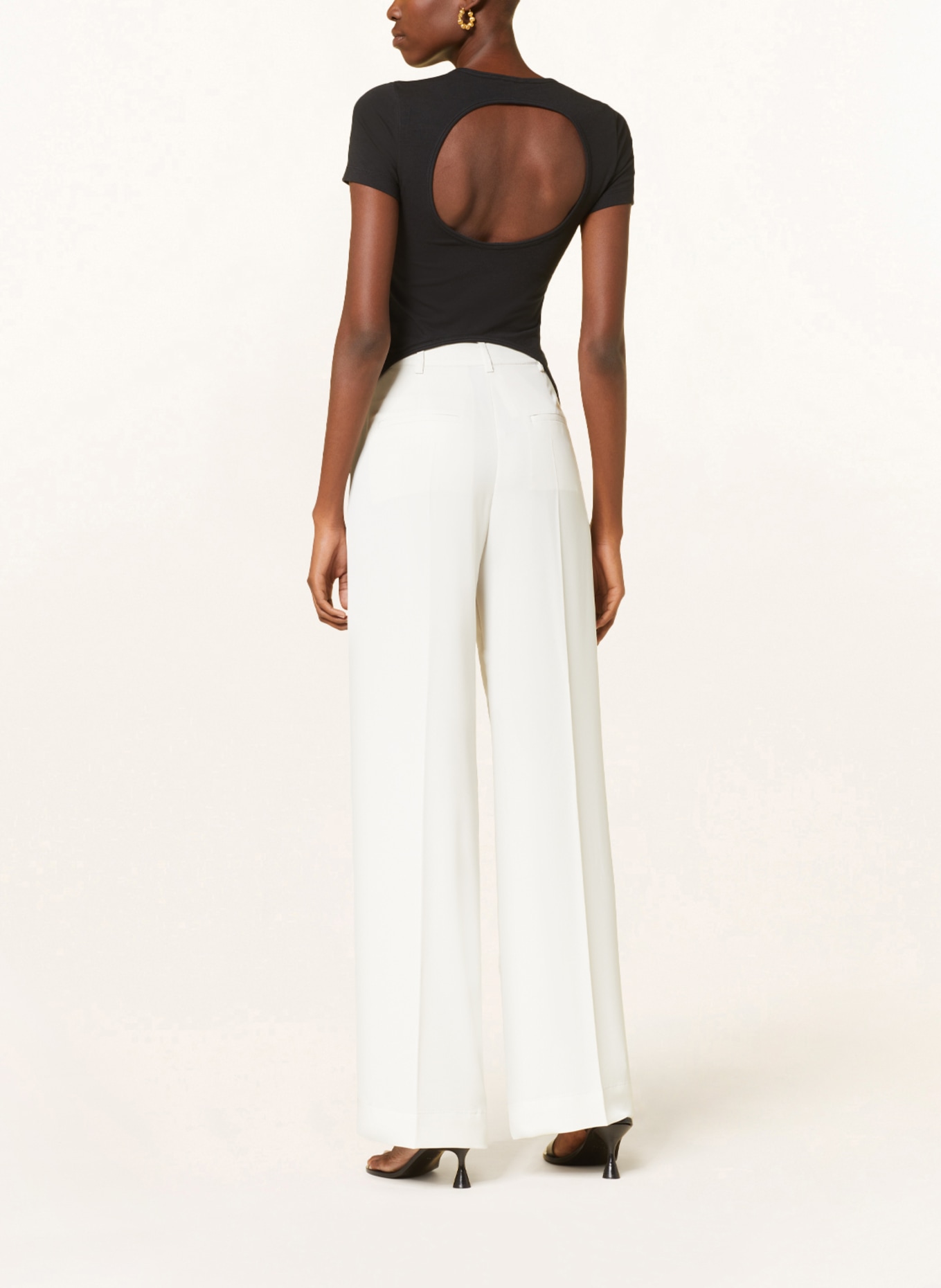 HELMUT LANG Cropped shirt with cut-out, Color: BLACK (Image 3)