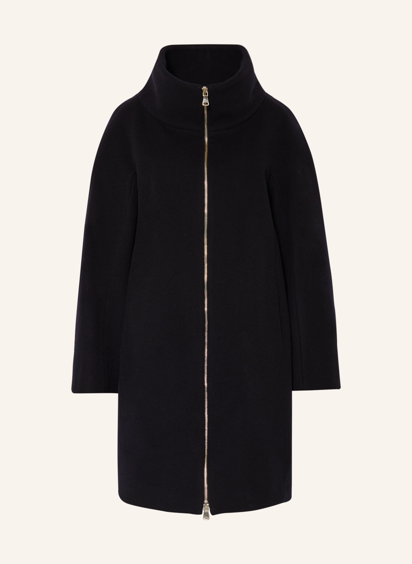 ELENA MIRO Wool coat, Color: DARK BLUE (Image 1)