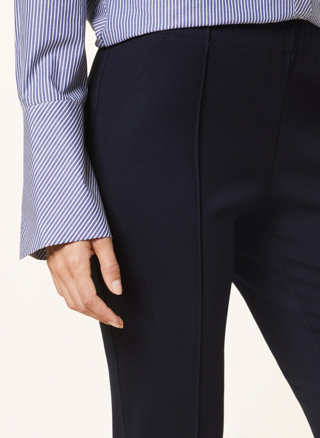 ELENA MIRO Jersey pants, Color: DARK BLUE (Image 5)