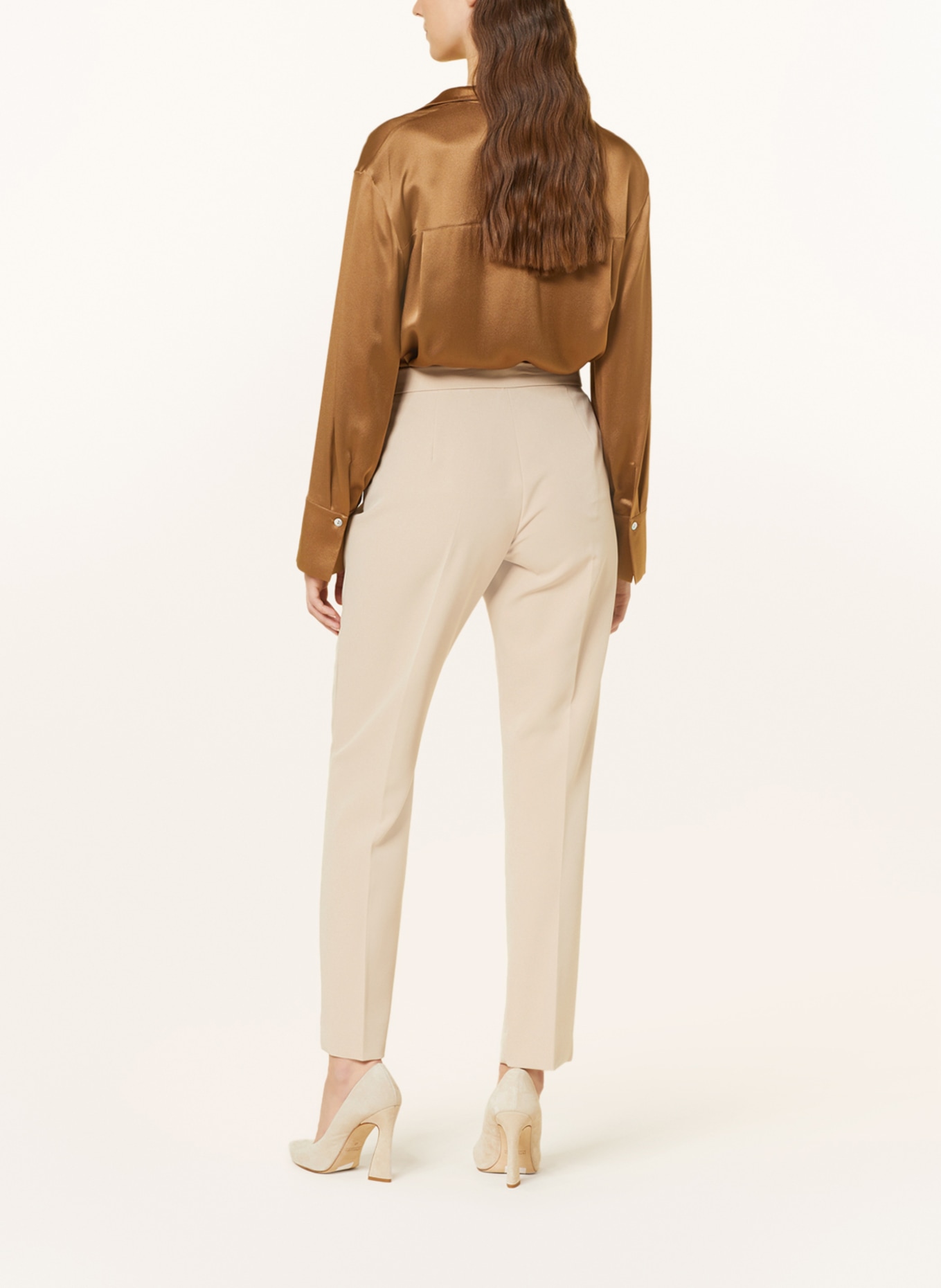 ELENA MIRO Trousers, Color: BEIGE (Image 3)