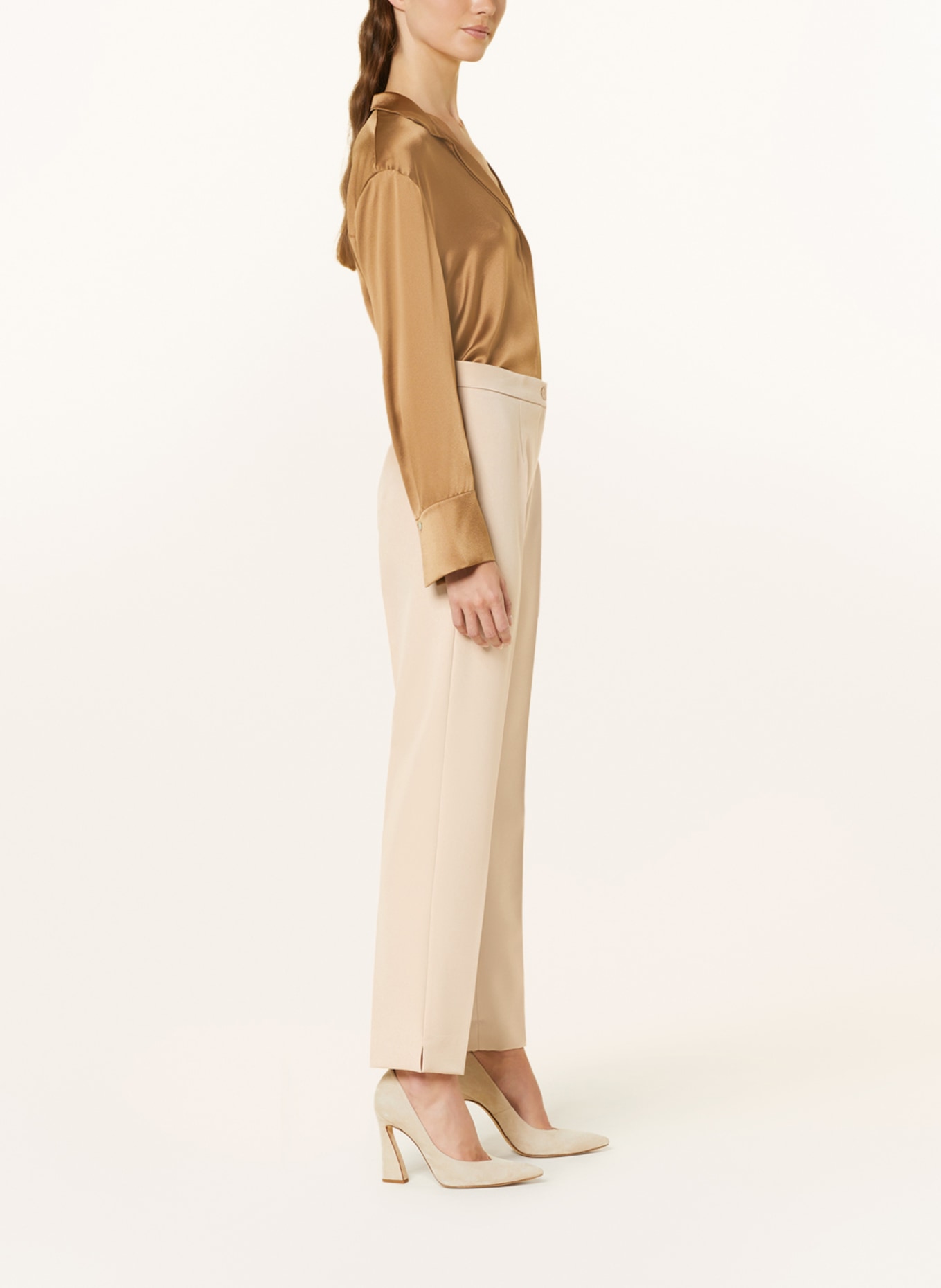 ELENA MIRO Trousers, Color: BEIGE (Image 4)