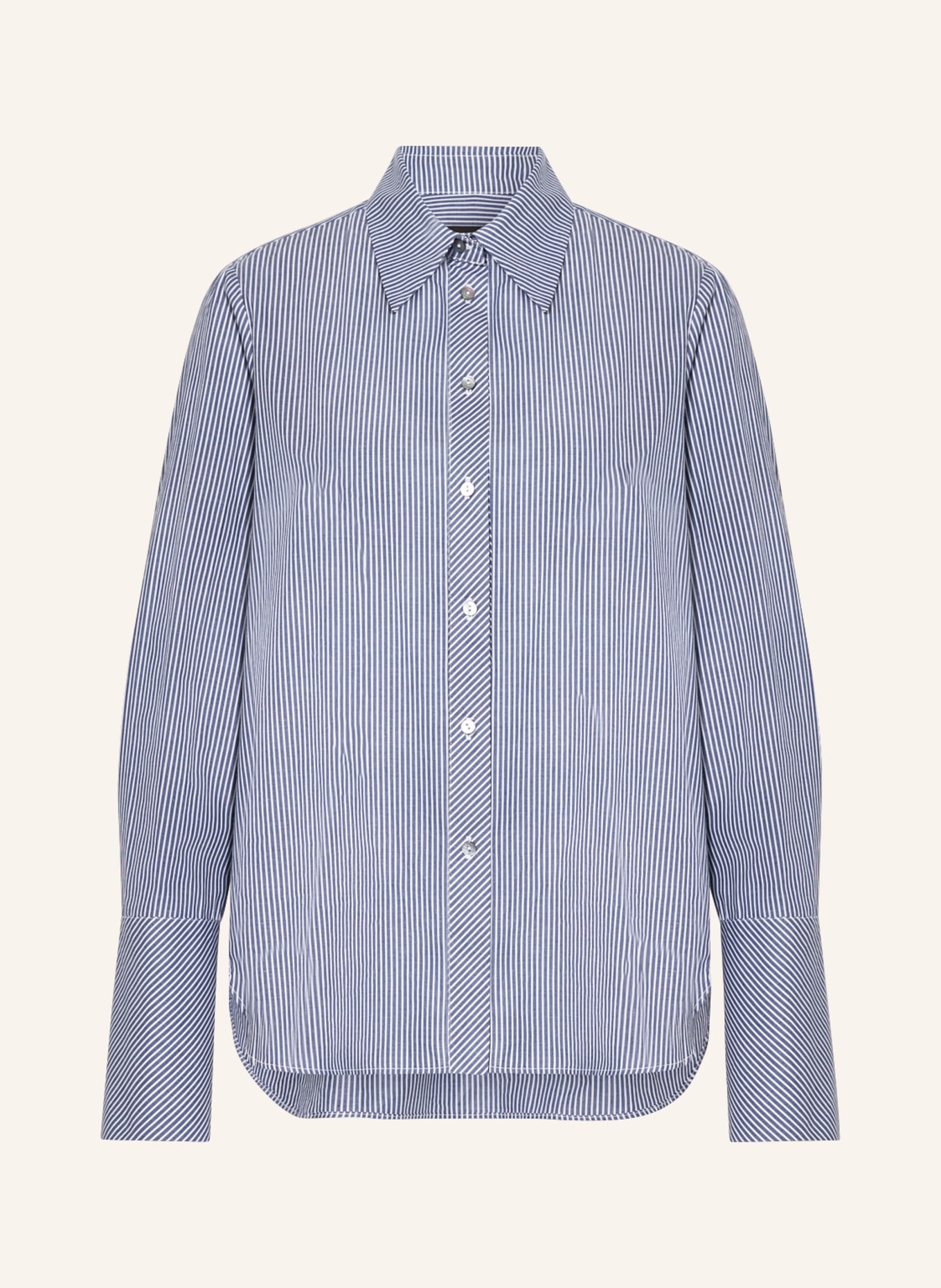 ELENA MIRO Shirt blouse, Color: BLUE/ WHITE (Image 1)