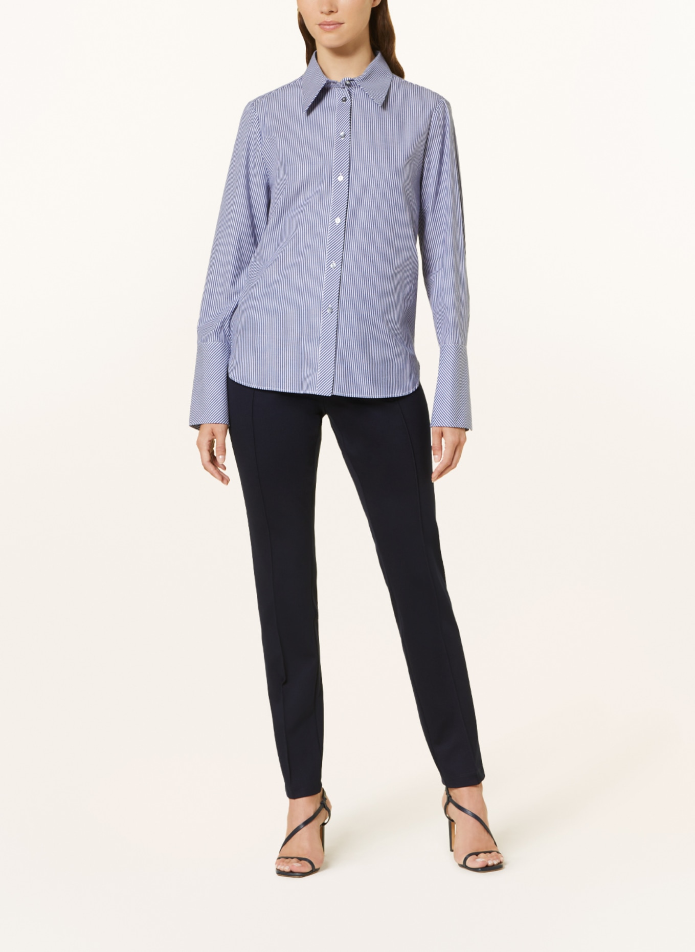 ELENA MIRO Shirt blouse, Color: BLUE/ WHITE (Image 2)