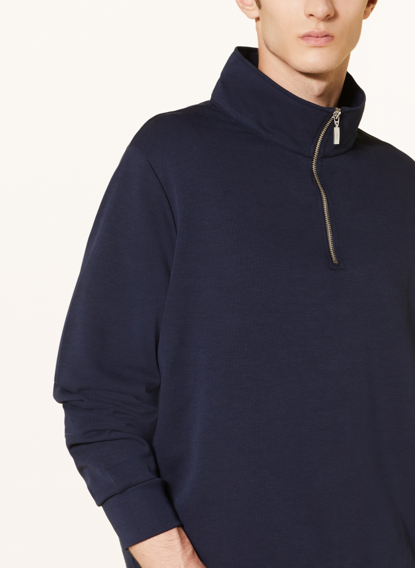 PAUL Jersey half-zip sweater, Color: DARK BLUE (Image 4)