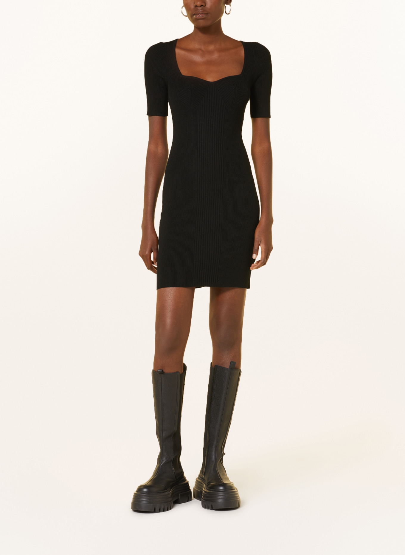 REMAIN Knit dress, Color: BLACK (Image 2)