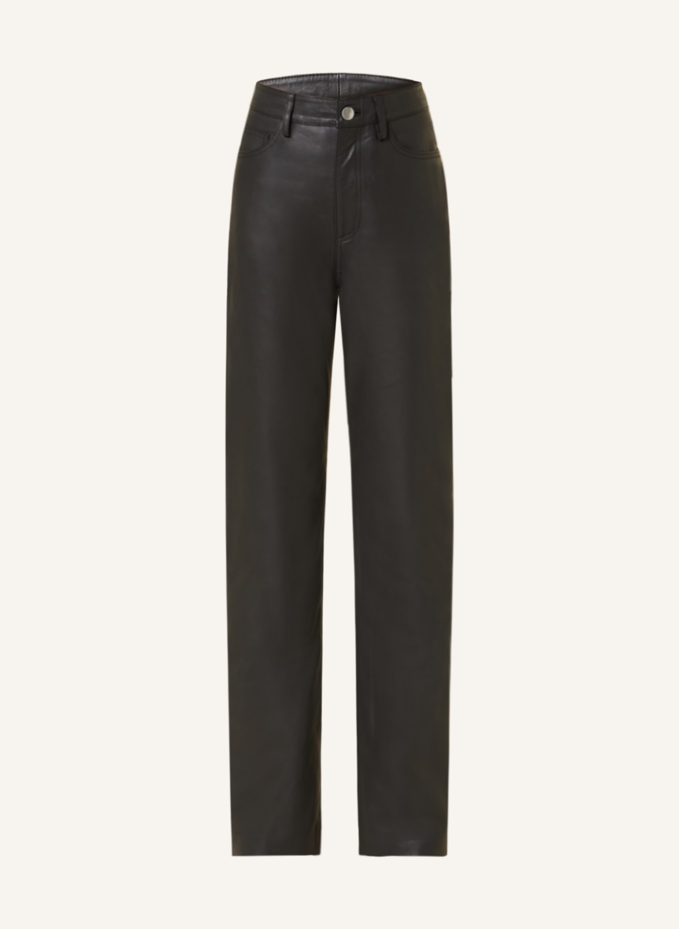 REMAIN Leather trousers, Color: BLACK (Image 1)
