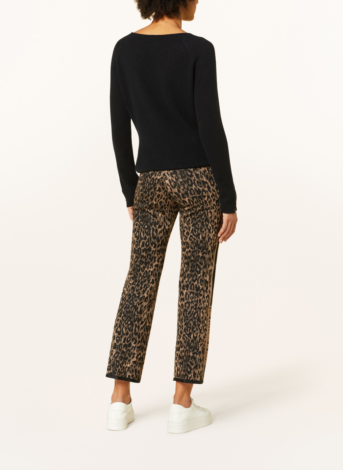 CAMBIO Trousers RANEE, Color: BLACK/ BEIGE (Image 3)