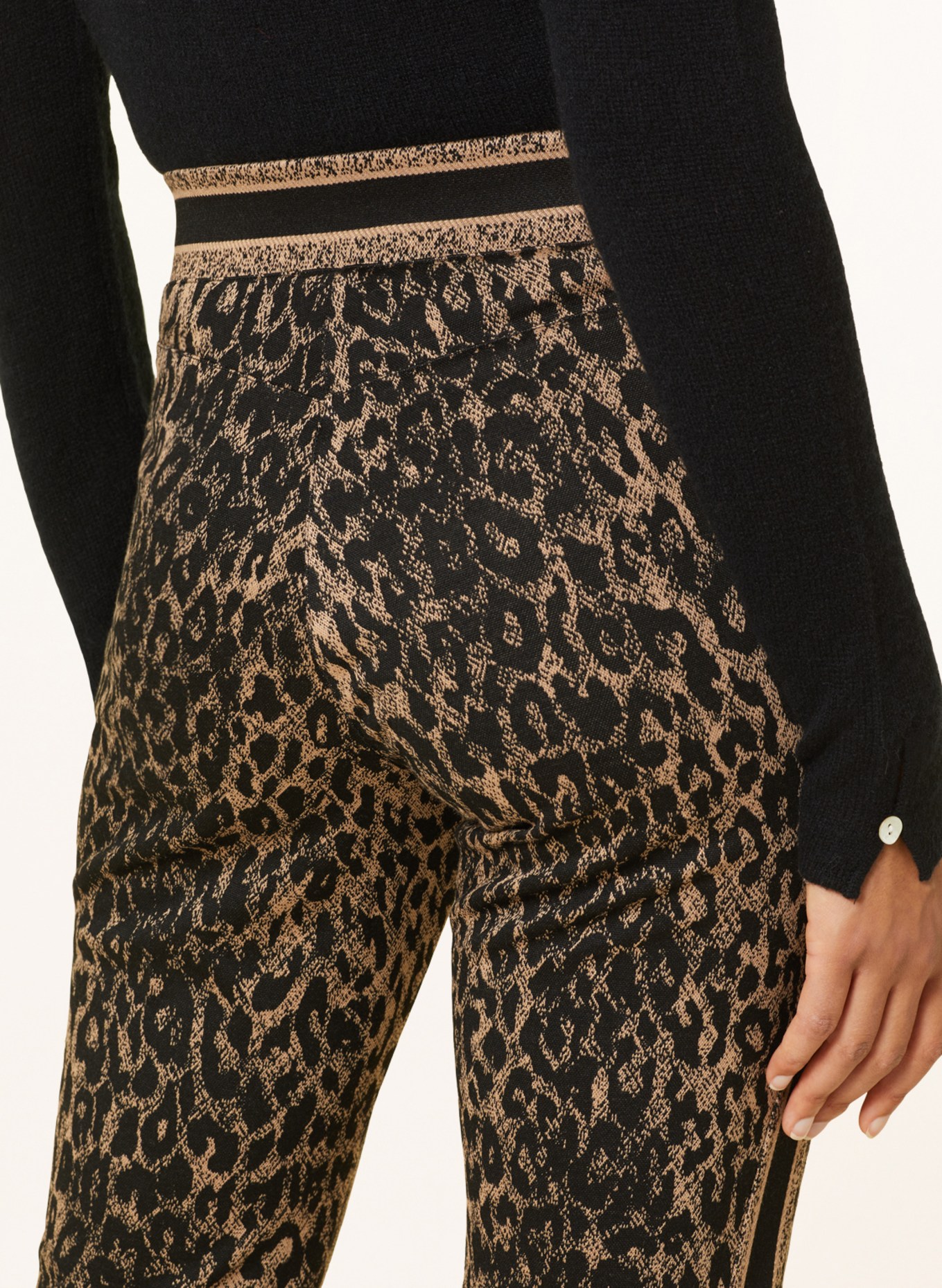 CAMBIO Trousers RANEE, Color: BLACK/ BEIGE (Image 6)