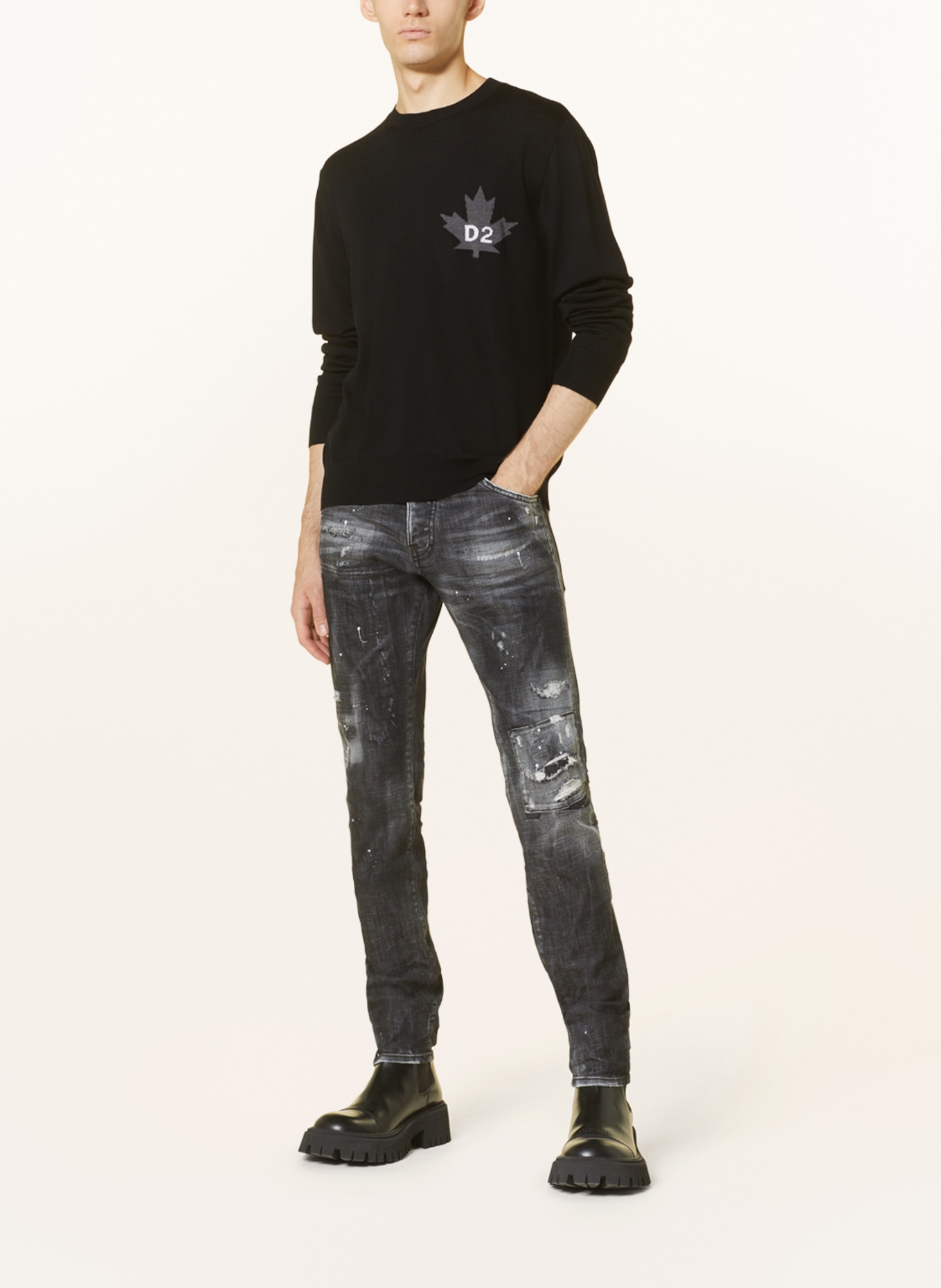 DSQUARED2 Jeans COOL GUY extra slim fit, Color: 900 BLACK (Image 2)