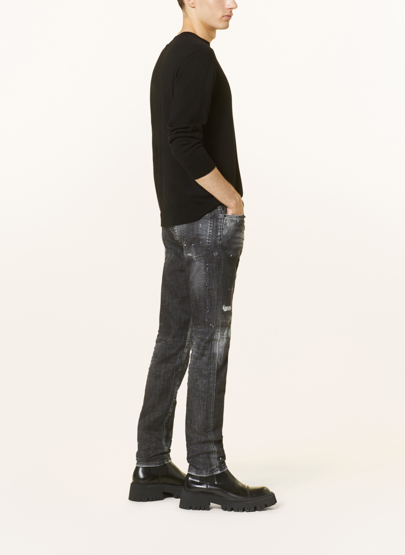 DSQUARED2 Jeans COOL GUY extra slim fit, Color: 900 BLACK (Image 4)