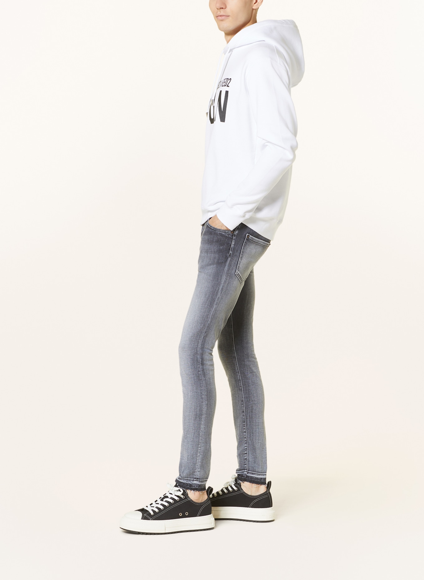 DSQUARED2 Jeans SUPER TWINKY Extra Slim Fit, Color: 900 BLACK (Image 4)