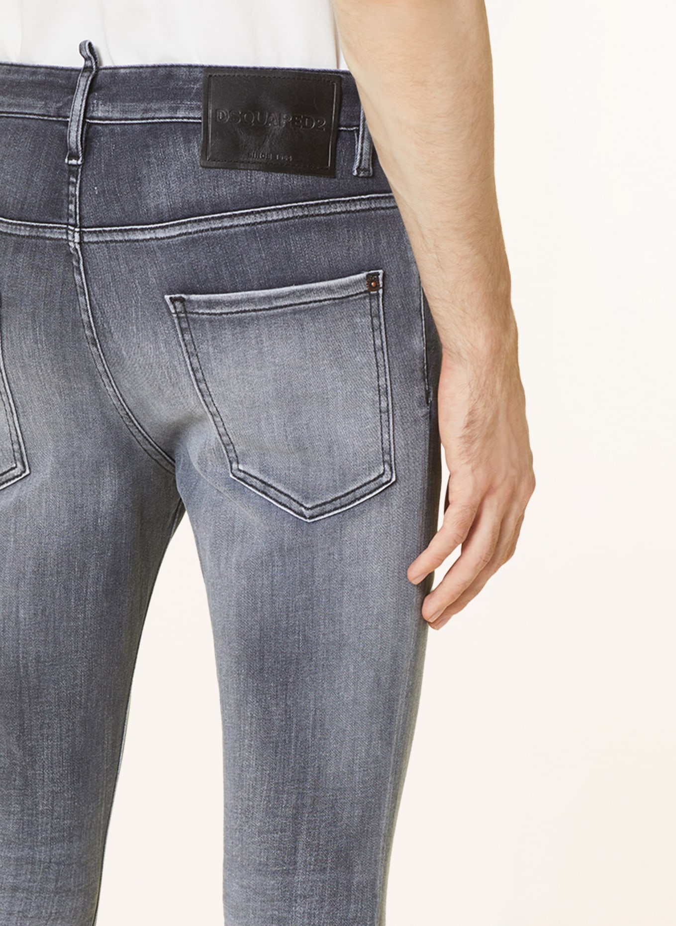 DSQUARED2 Jeans SUPER TWINKY Extra Slim Fit, Farbe: 900 BLACK (Bild 6)