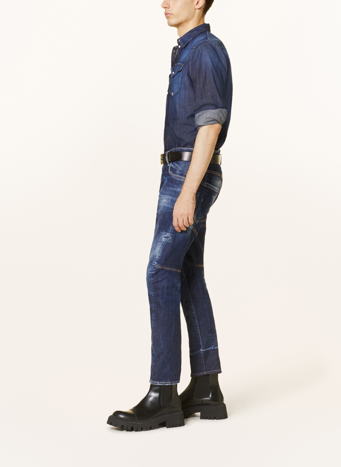 DSQUARED2 Jeans TIDY BIKER extra slim fit, Color: 470 NAVY BLUE (Image 4)