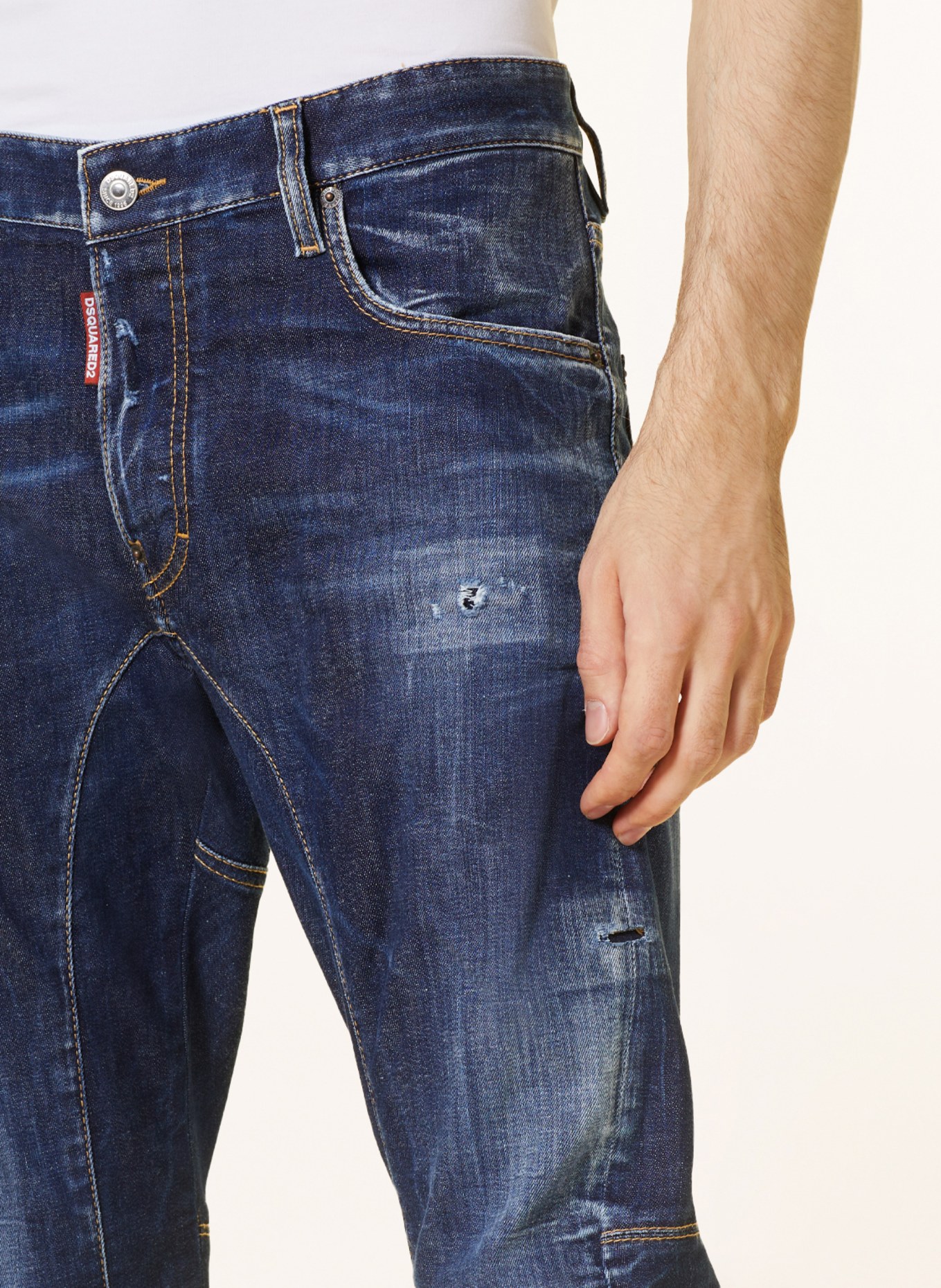 DSQUARED2 Jeans TIDY BIKER Extra Slim Fit, Farbe: 470 NAVY BLUE (Bild 5)