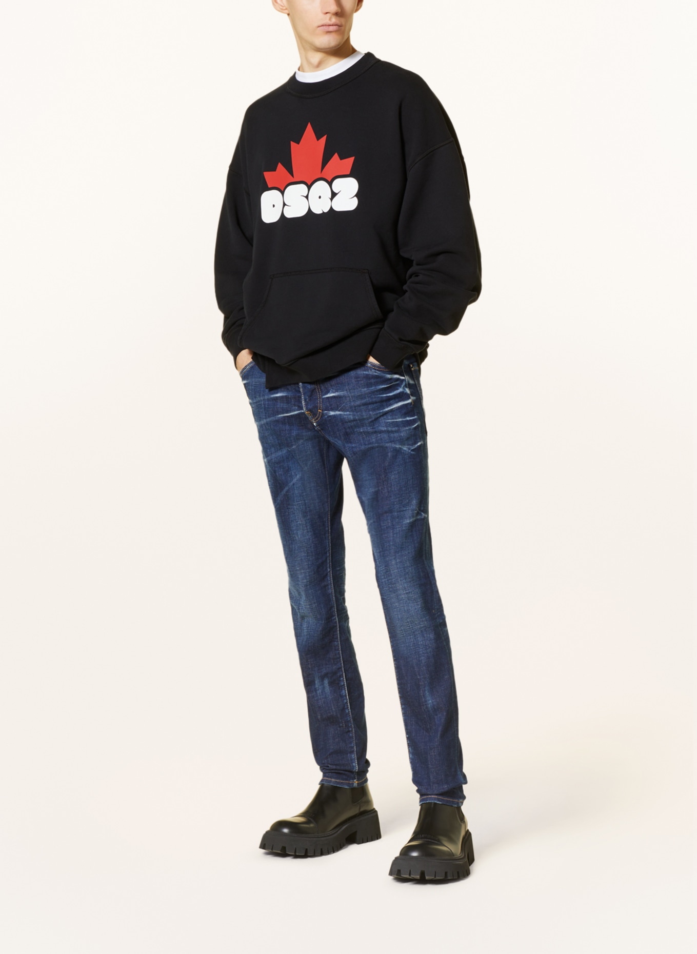 DSQUARED2 Jeans COOL GUY extra slim fit, Color: 470 NAVY BLUE (Image 2)
