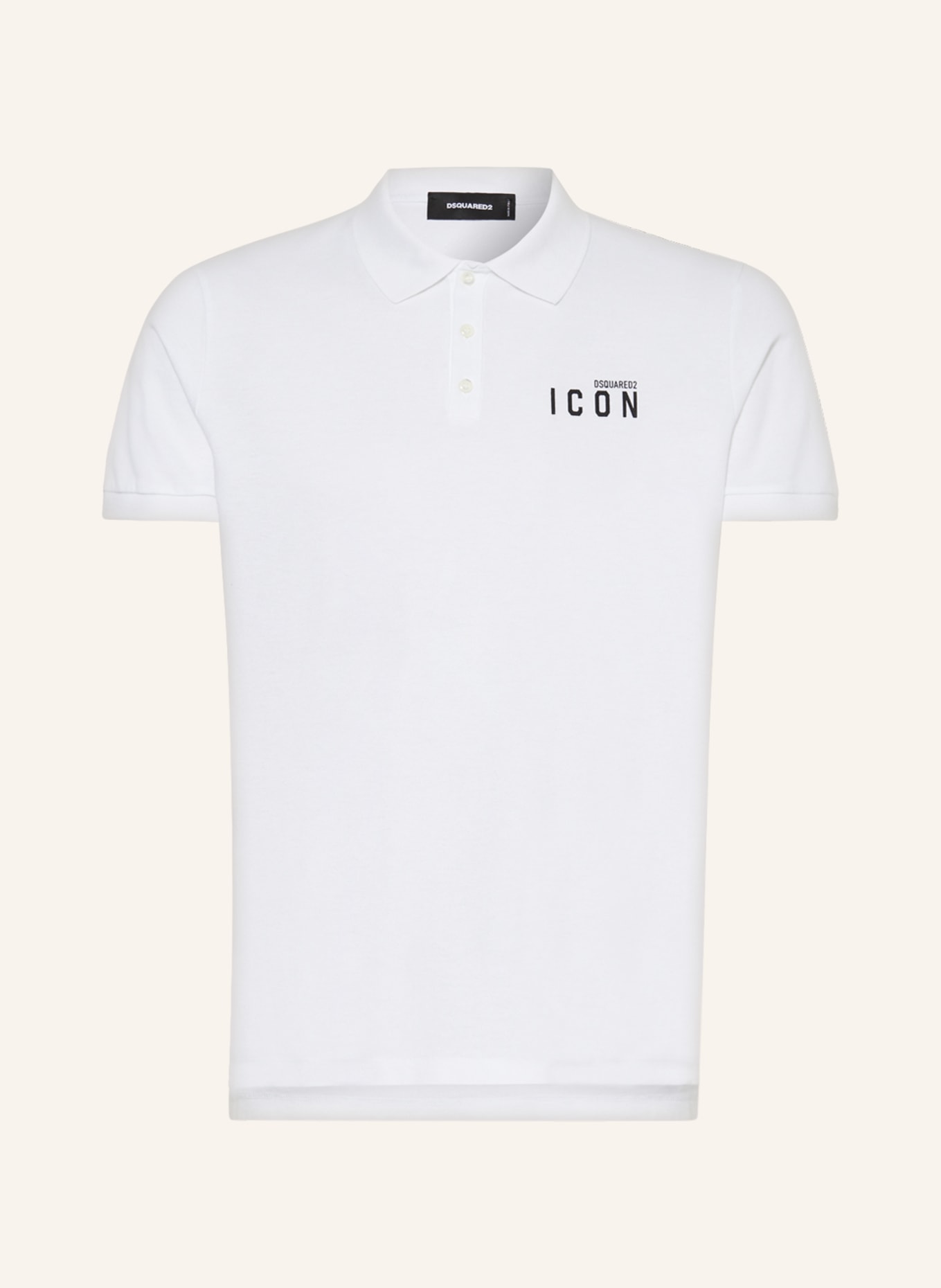 DSQUARED2 Piqué polo shirt, Color: WHITE (Image 1)