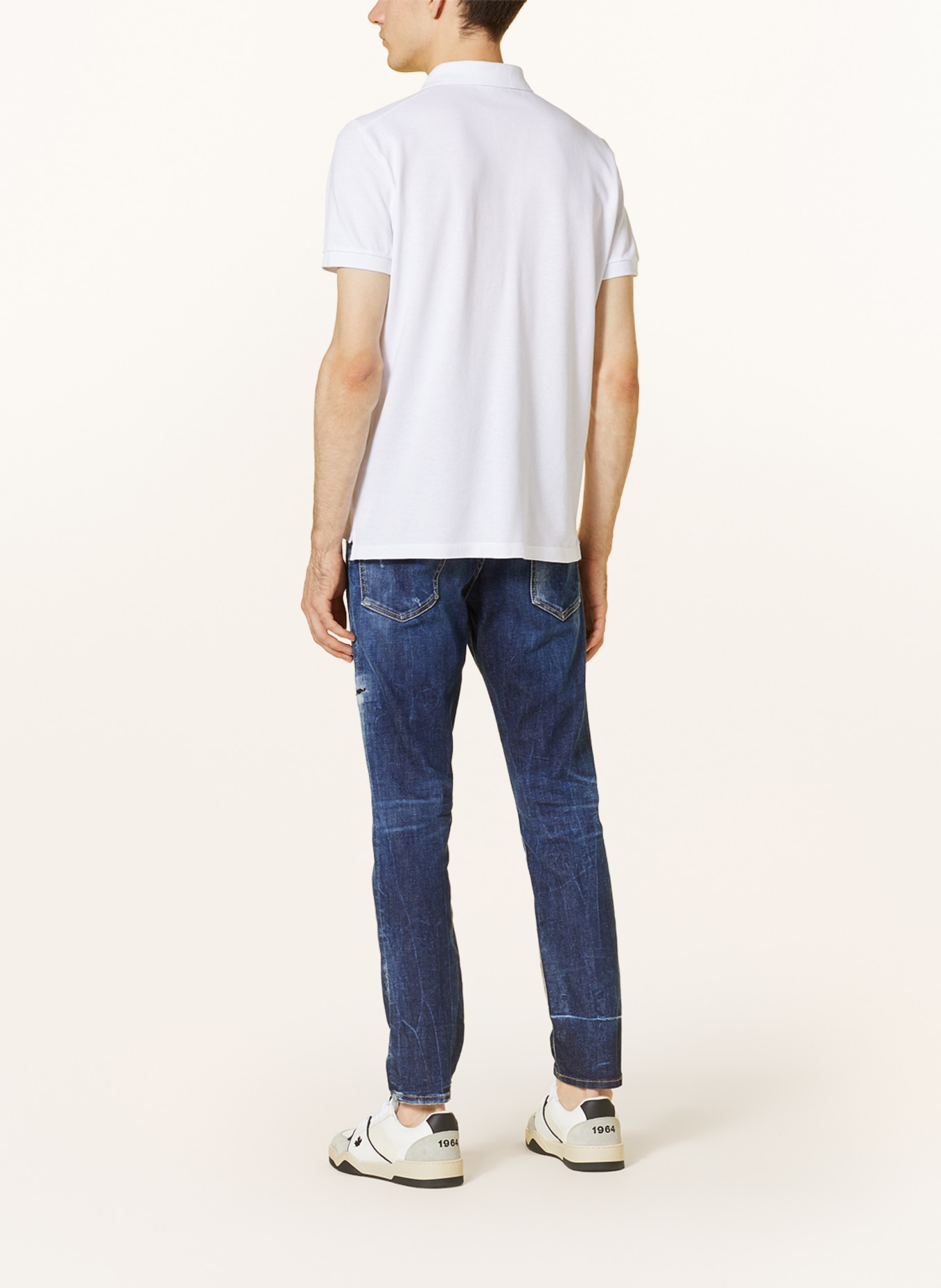 DSQUARED2 Piqué polo shirt, Color: WHITE (Image 3)