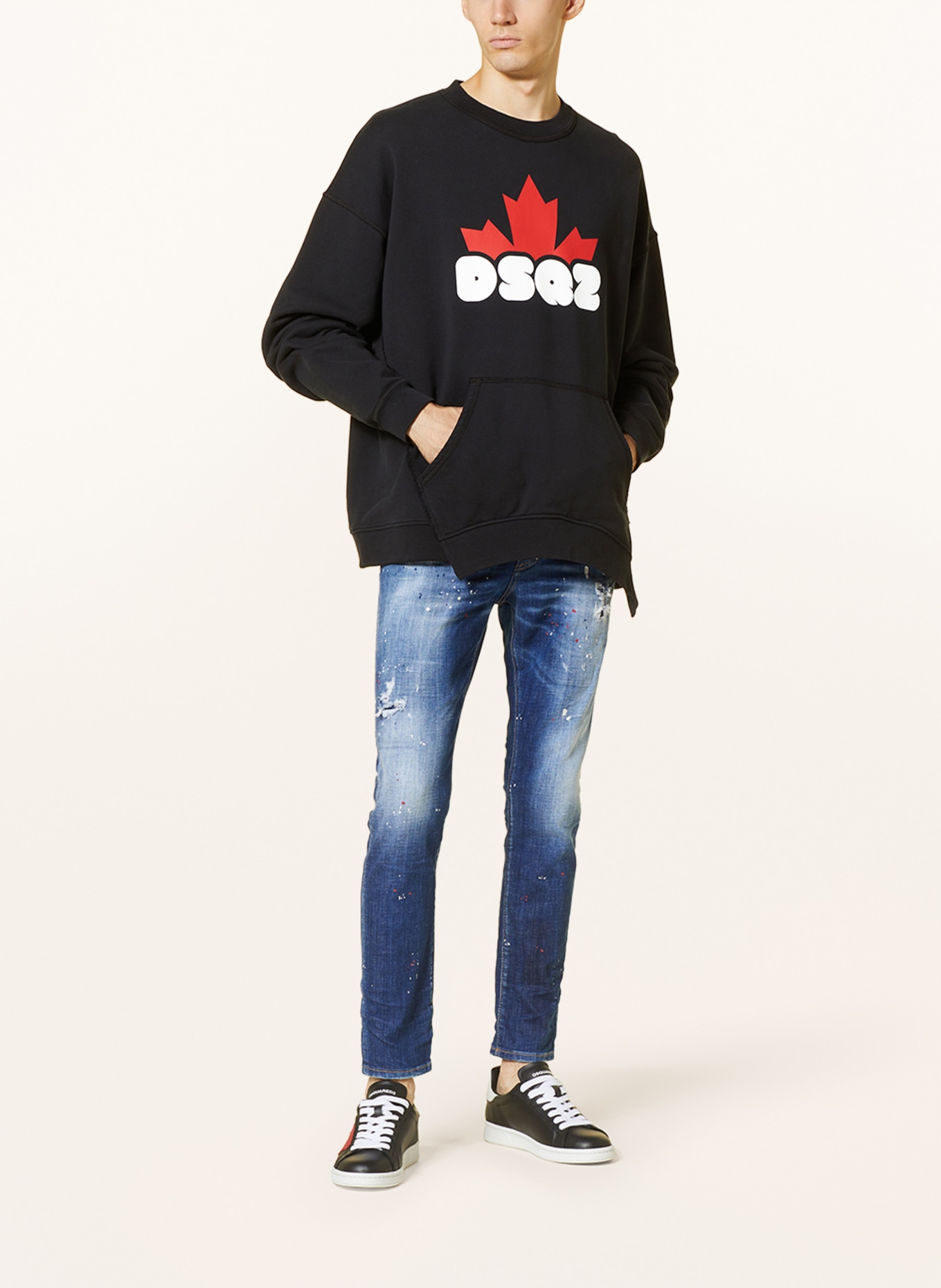 DSQUARED2 Sweatshirt, Color: BLACK (Image 2)