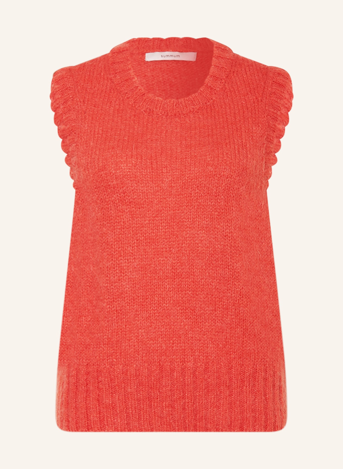 summum woman Sweater vest with mohair, Color: RED (Image 1)