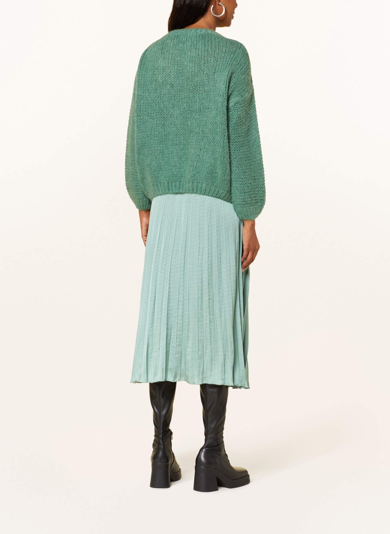 summum woman Sweater with mohair, Color: GREEN (Image 3)