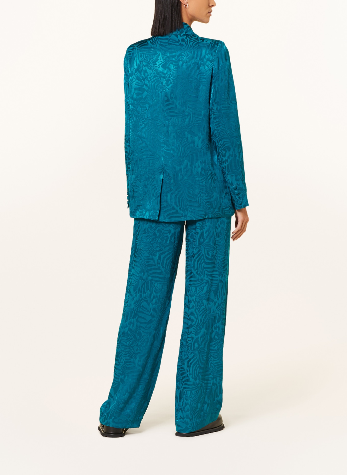 MRS & HUGS Jacquard blazer, Color: TEAL (Image 3)