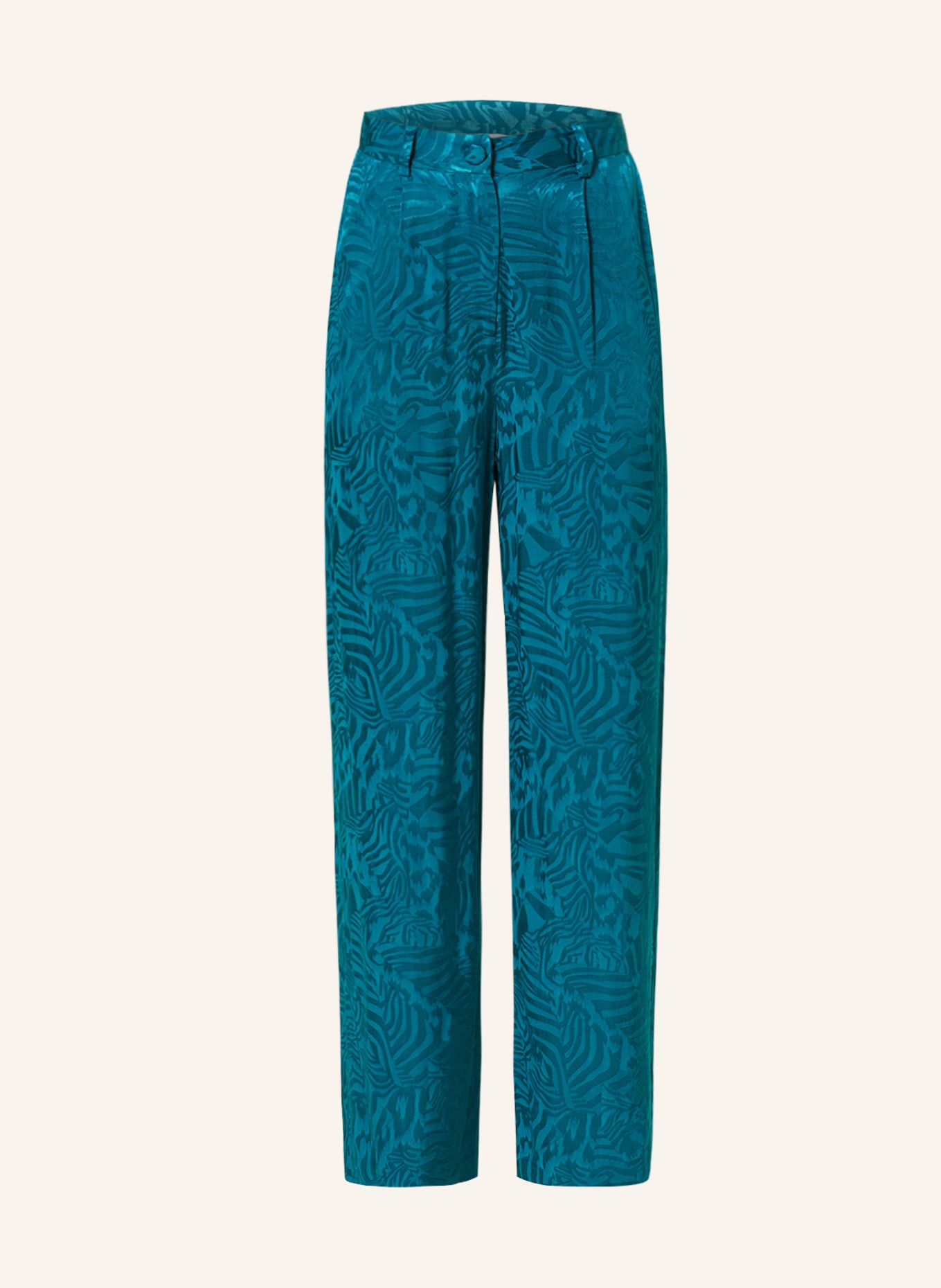 MRS & HUGS Wide leg trousers, Color: TEAL (Image 1)