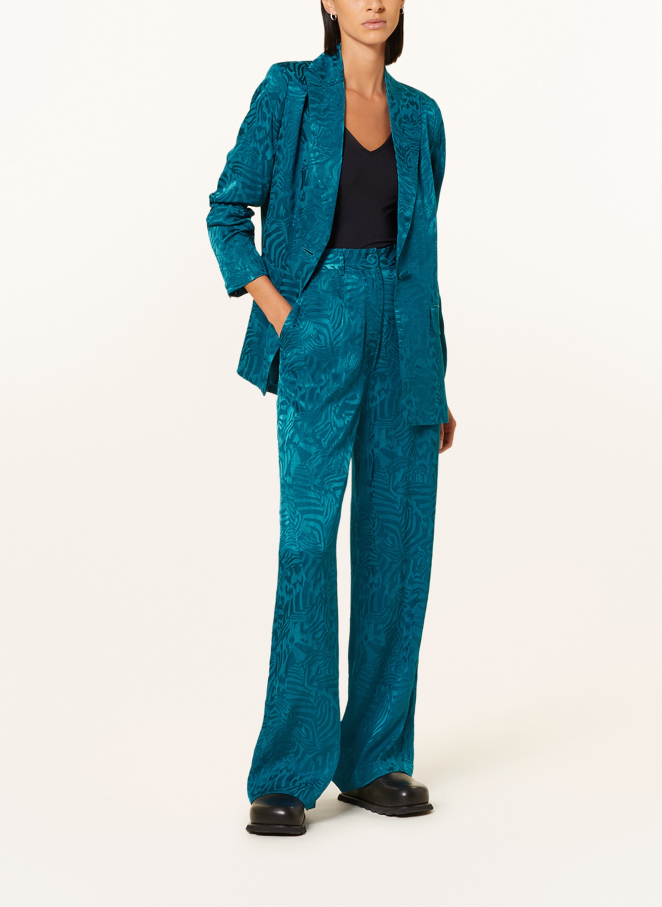 MRS & HUGS Spodnie marlena: PETROL