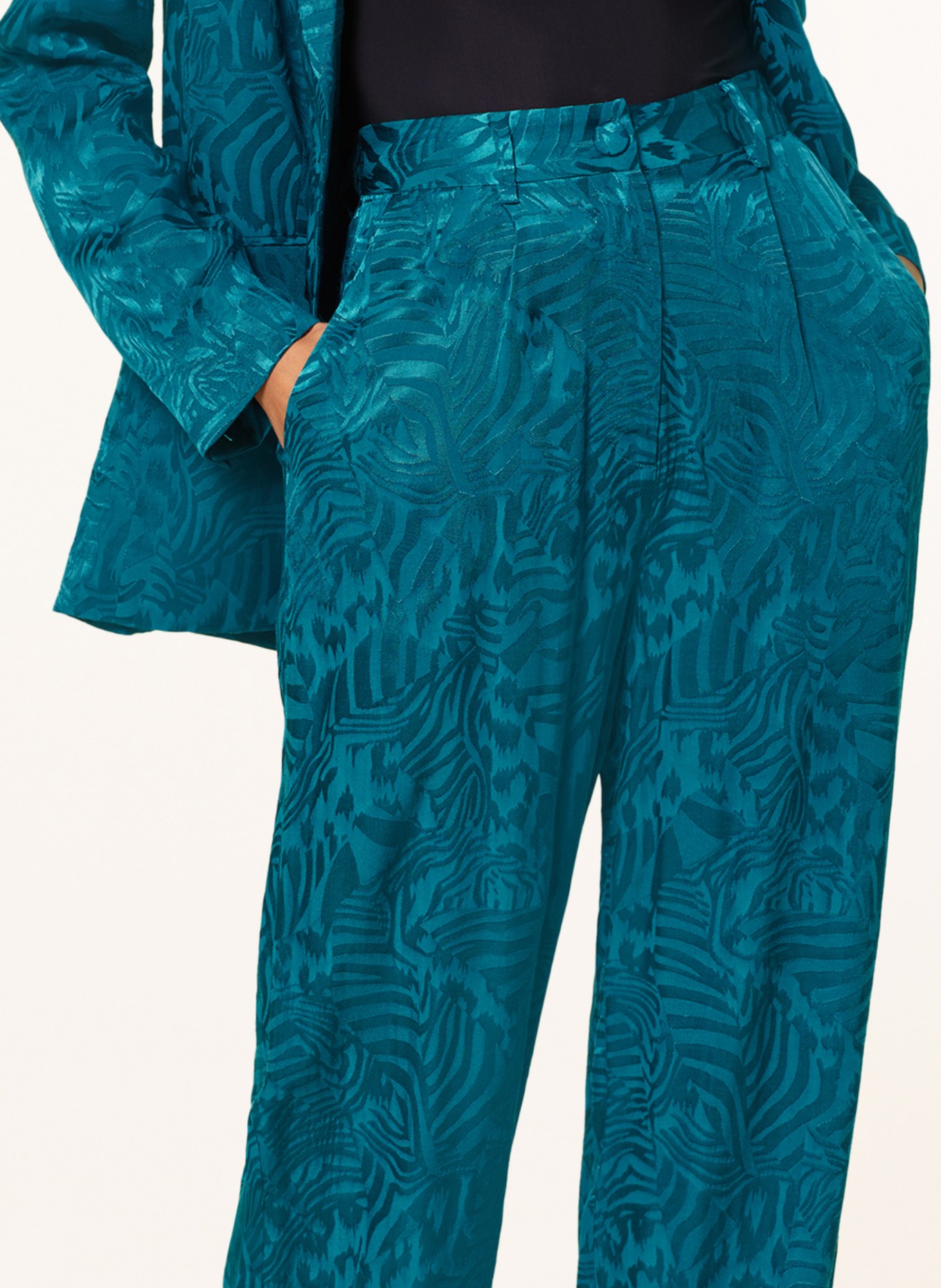 MRS & HUGS Spodnie marlena, Kolor: PETROL (Obrazek 5)