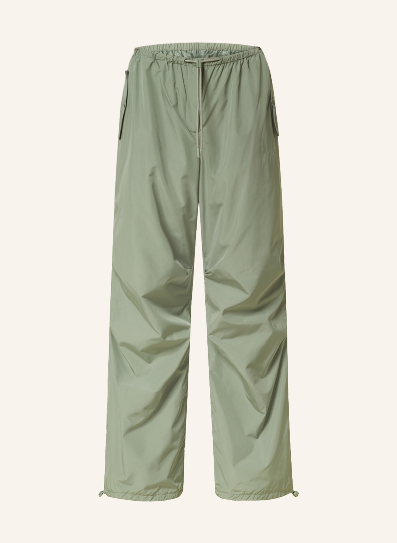 ANINE BING Trousers REID in jogger style, Color: GREEN (Image 1)