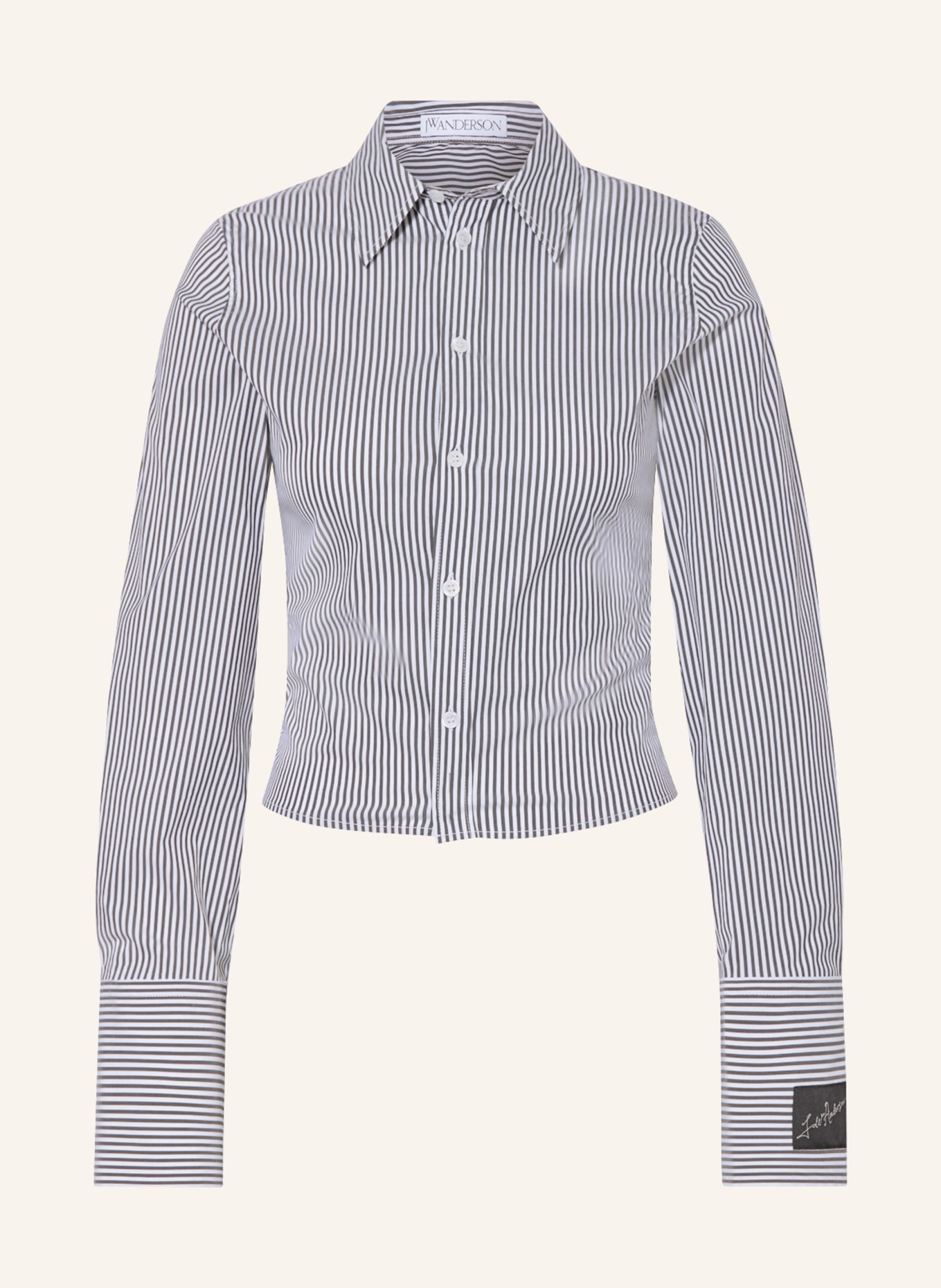 JW ANDERSON Shirt blouse, Color: DARK GRAY/ WHITE (Image 1)